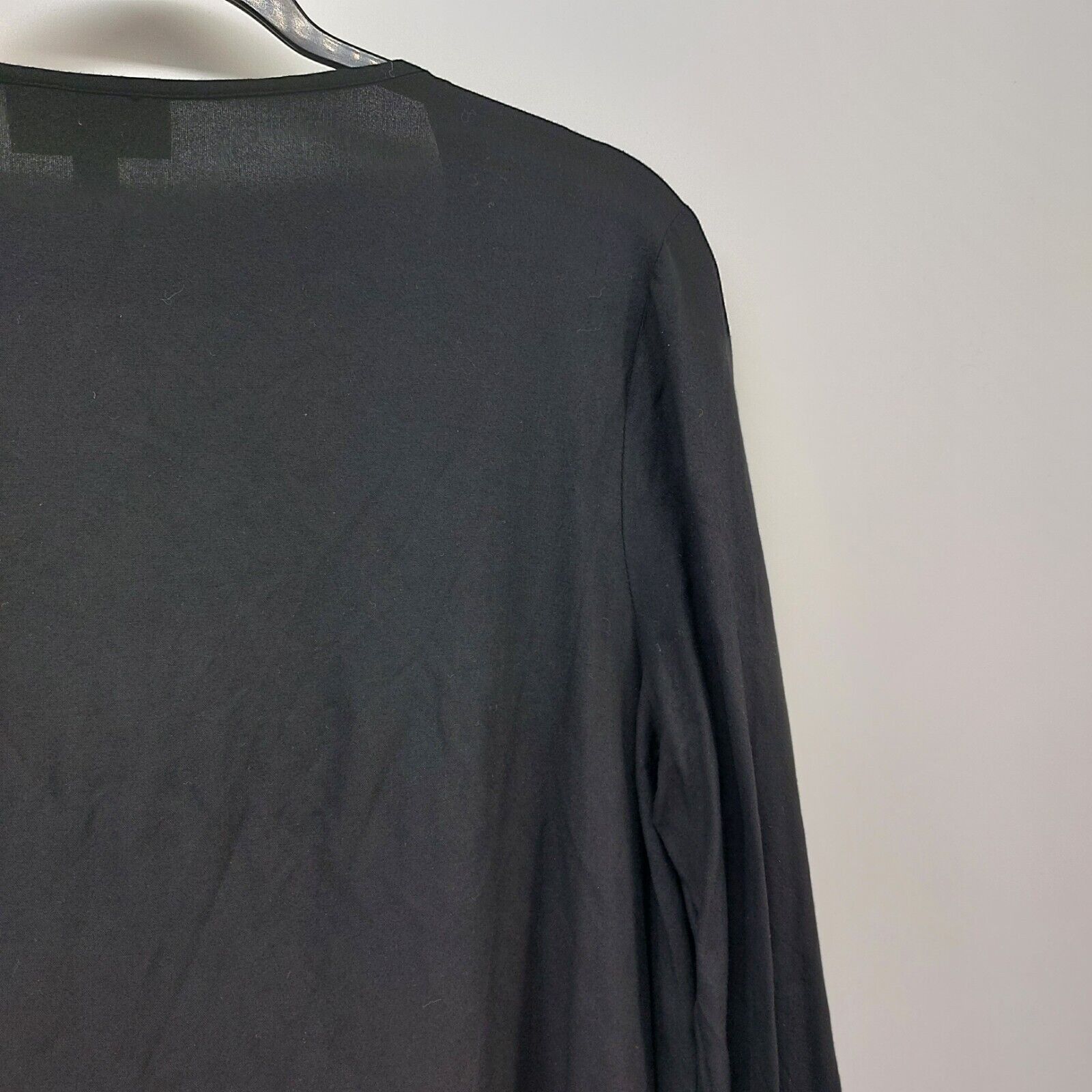 Other JM Collection Womens Black 3/4 Sleeve Blouse Pleated Button Size XL / US 12-14 / IT 48-50 - 6 Thumbnail