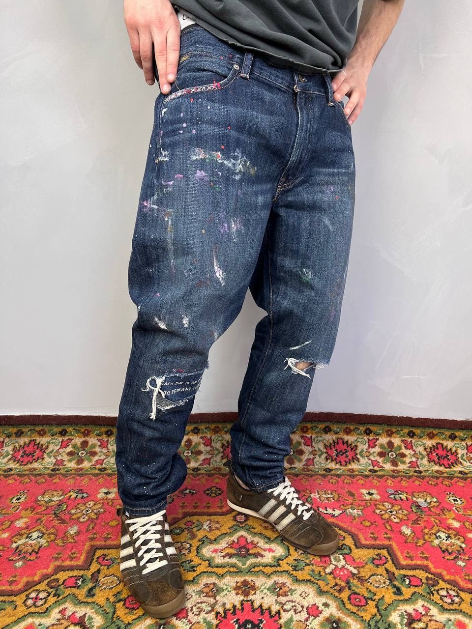 Denim & Supply Ralph Lauren × Polo Ralph Lauren × Vintage Vintage Denim & Supply RL Slim Distressed Denim Jeans 36×30 Size US 31 - 1 Thumbnail