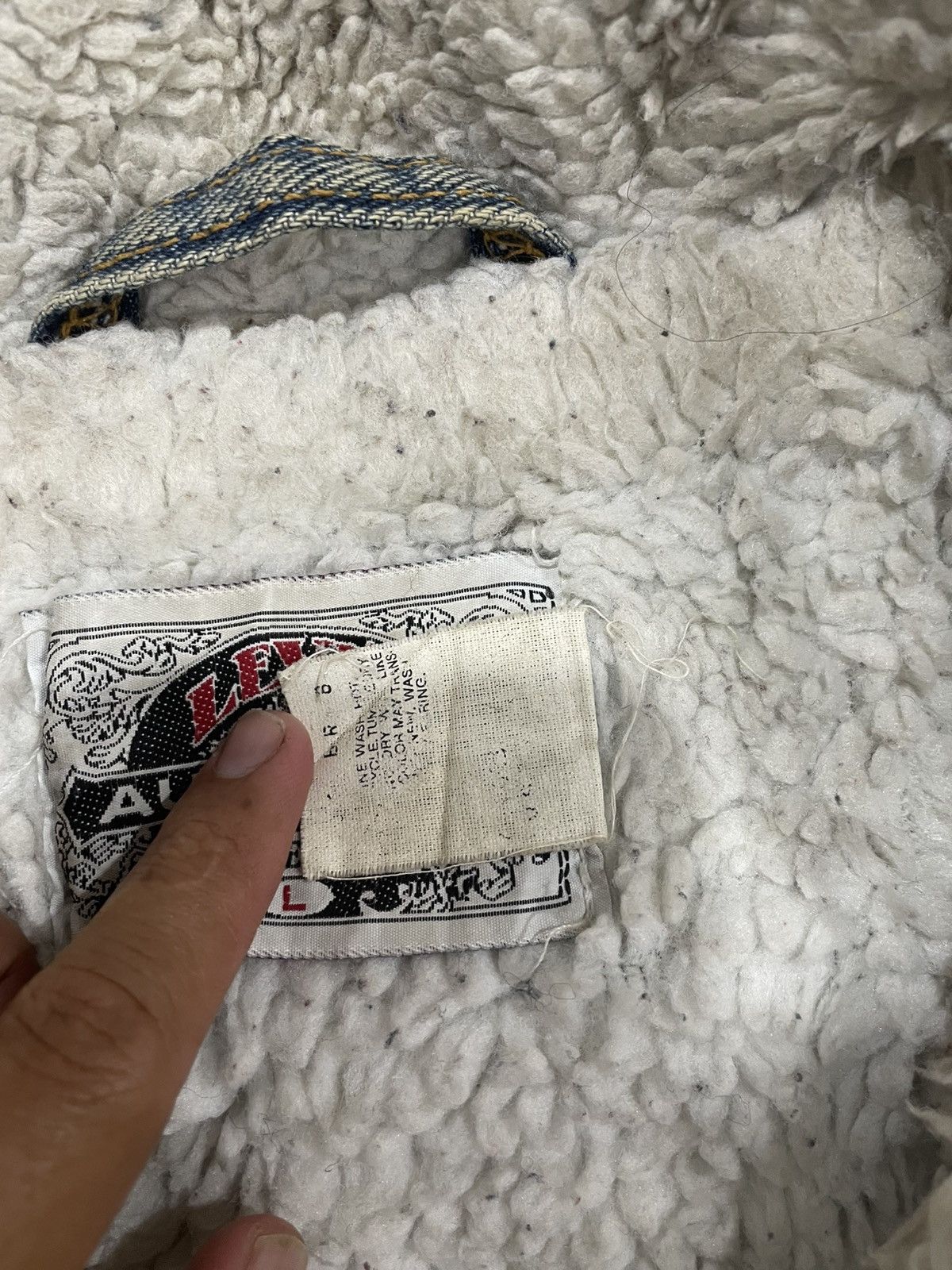 Levi's × Levi's Vintage Clothing × POST ARCHIVE FACTION (PAF) Vintage Levi’s Denim Sherpa Lined Trucker Jacket Size US L / EU 52-54 / 3 - 15 Thumbnail