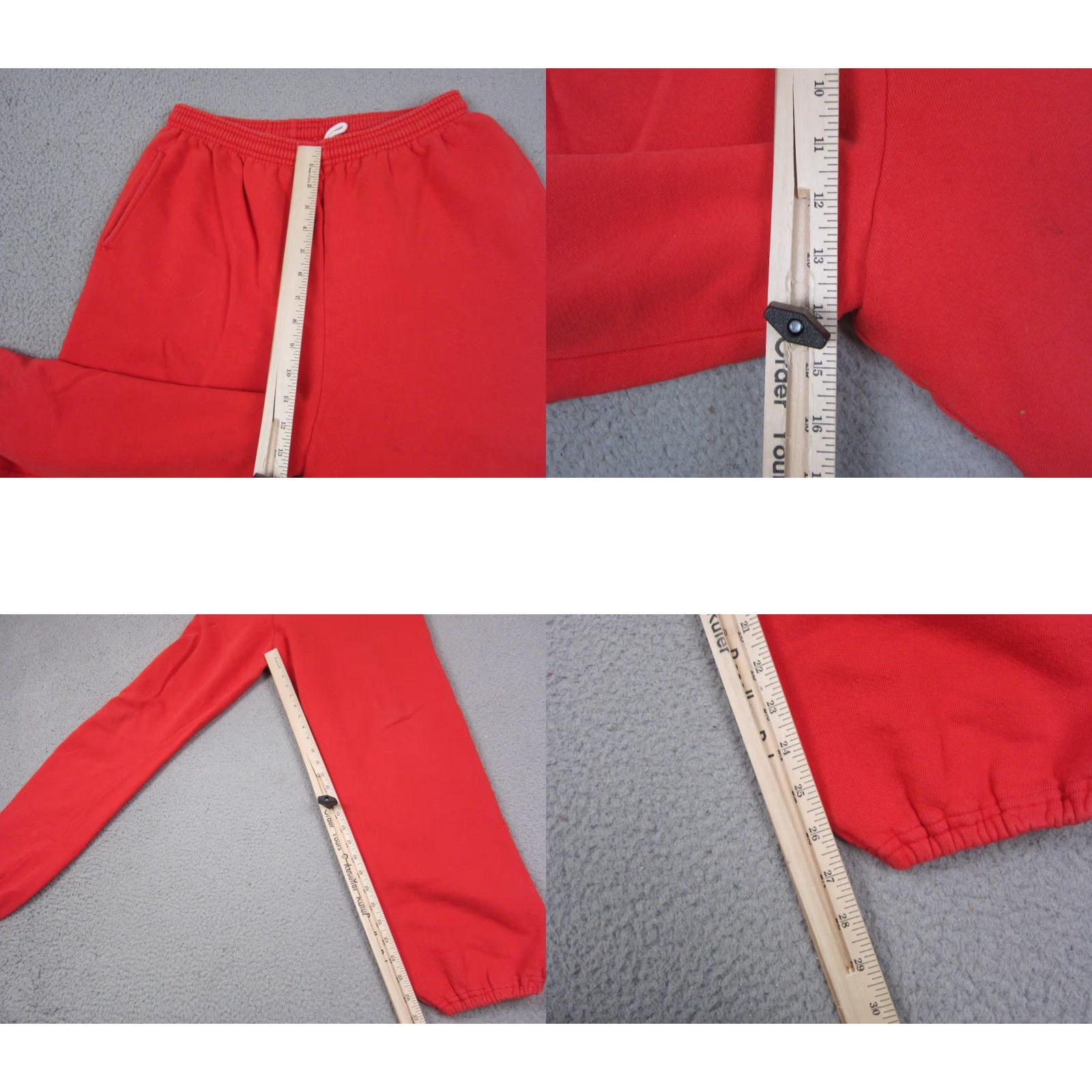 Russell Athletic VINTAGE Russell Sweatpants Mens L Red Fleece Made in USA 90s Sweatpants Pants Basketball Jogger Elastic Waist Size US 33 - 8 Thumbnail