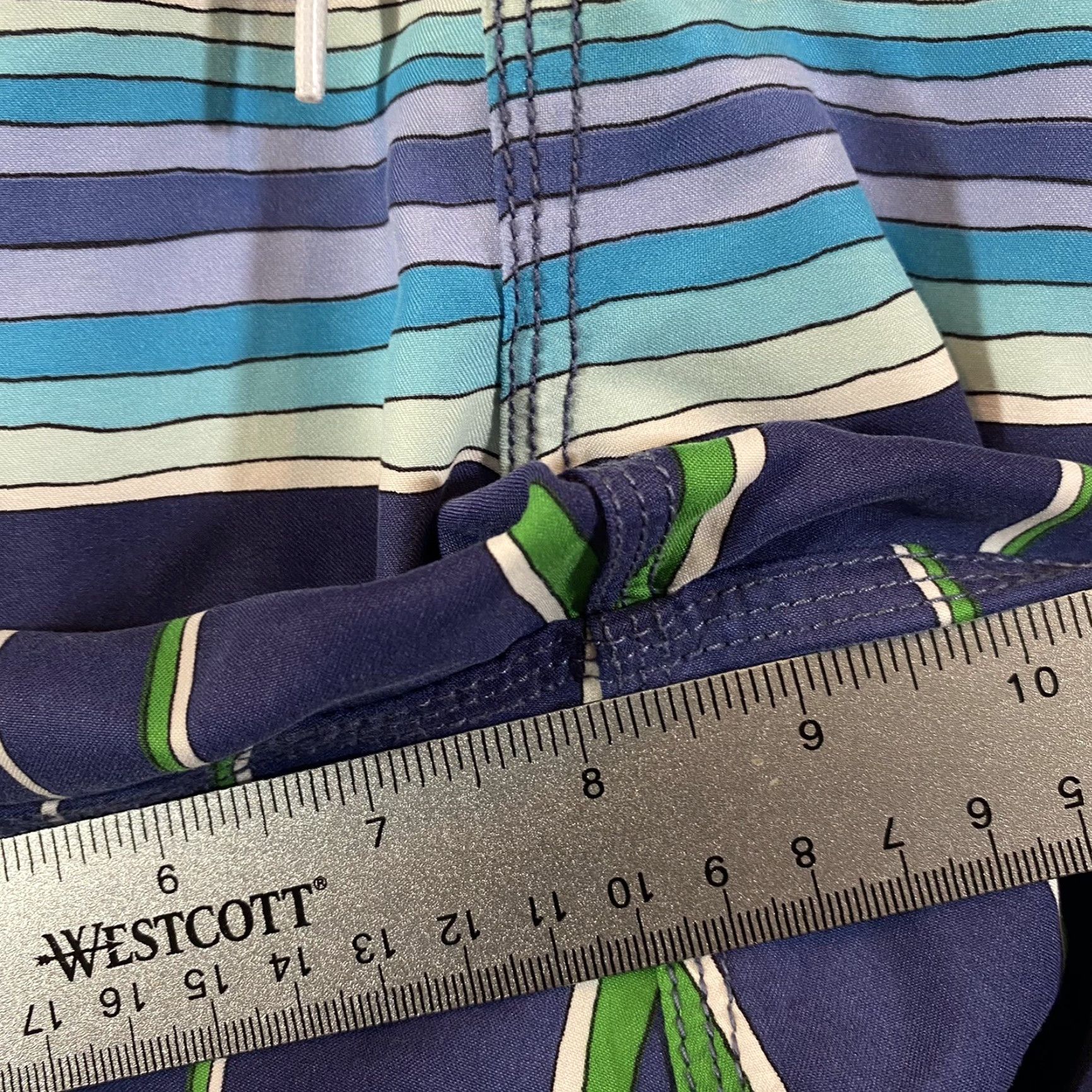 Hurley HURLEY Swim Trunks Men 33 x 8" Blue Green Hobie Board Shorts Bathing Suit Unline Size US 33 - 4 Thumbnail