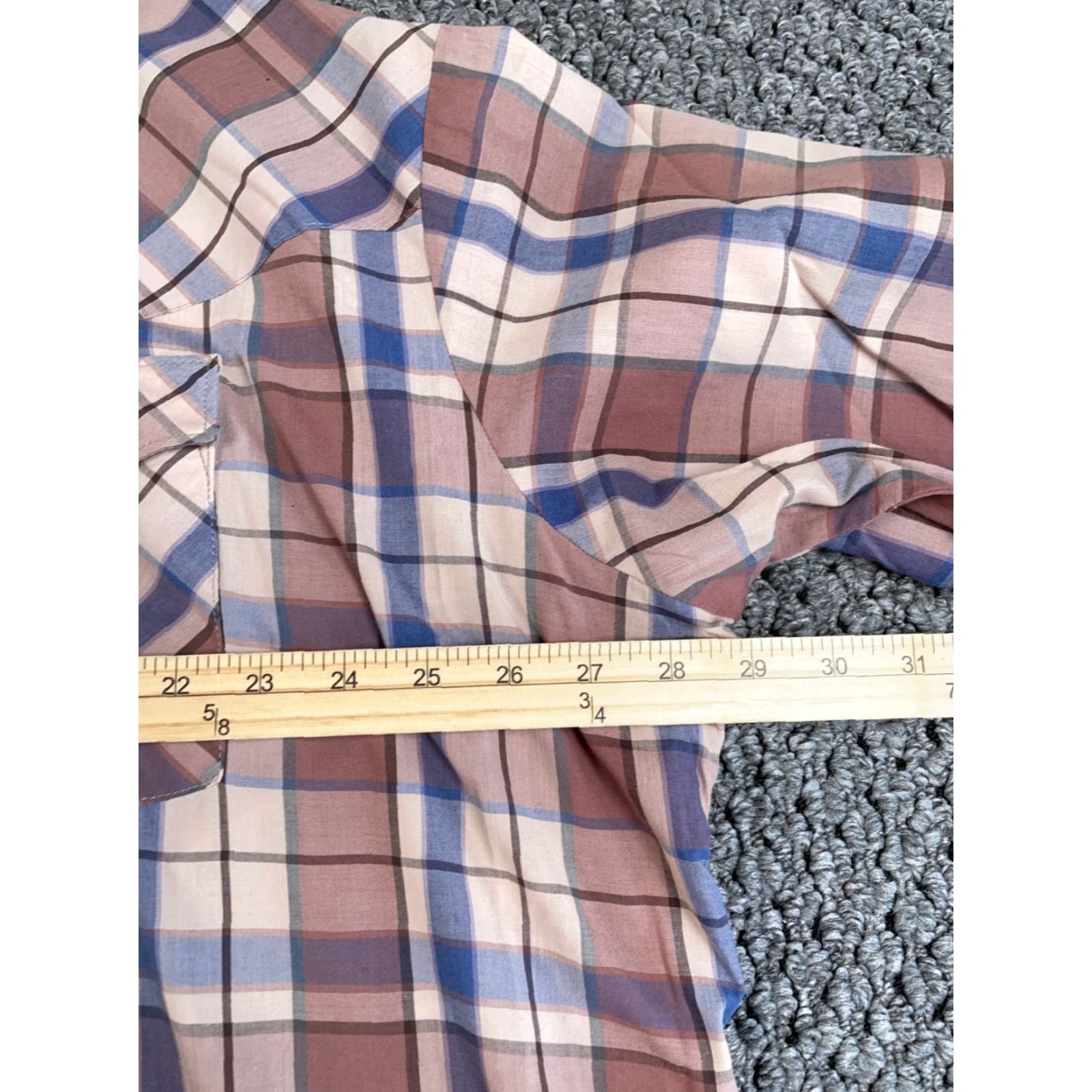 Vintage VINTAGE 80s Western Style Shirt Plaid Brown Lightweight Snap Button Long Sleeve Collared 3XL Mens Shirt Size US XXL / EU 58 / 5 - 6 Thumbnail