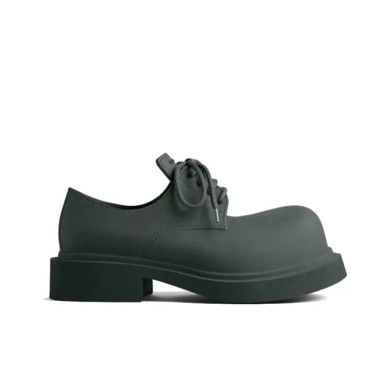 Balenciaga o1bcso1str1024 Steroid Derby Shoes in Dark Green Size US 6 / EU 39 - 1 Thumbnail