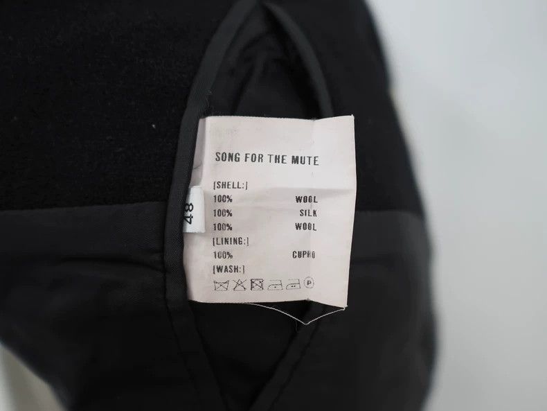 Song For The Mute Song For The Mute catalog black and gray wool coat Size US M / EU 48-50 / 2 - 8 Thumbnail