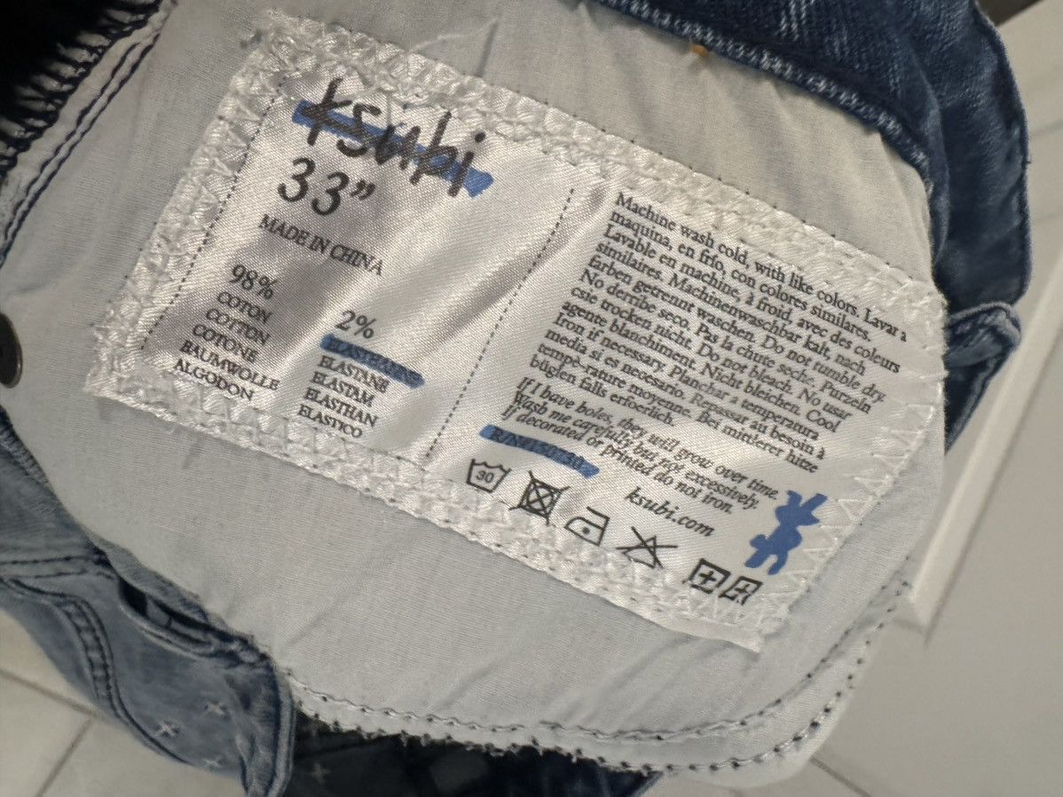 Ksubi KSUBI Ripped Denim Jeans Blue Size US 33 - 3 Thumbnail