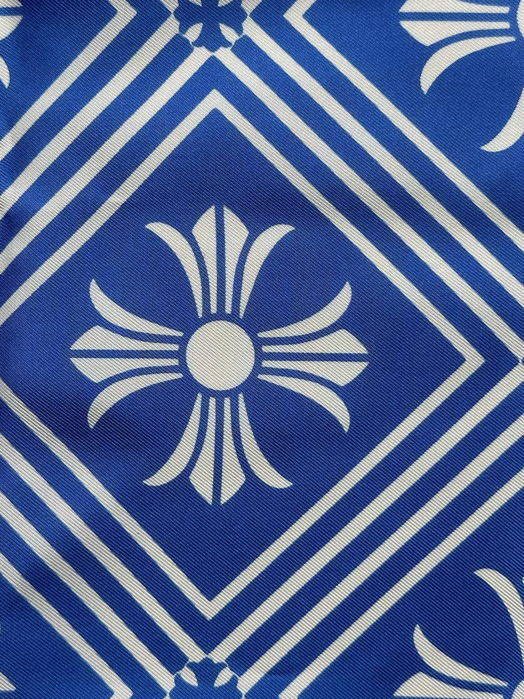 Chrome Hearts Chrome Hearts Blue Cross Silk Scarf Size ONE SIZE - 6 Thumbnail