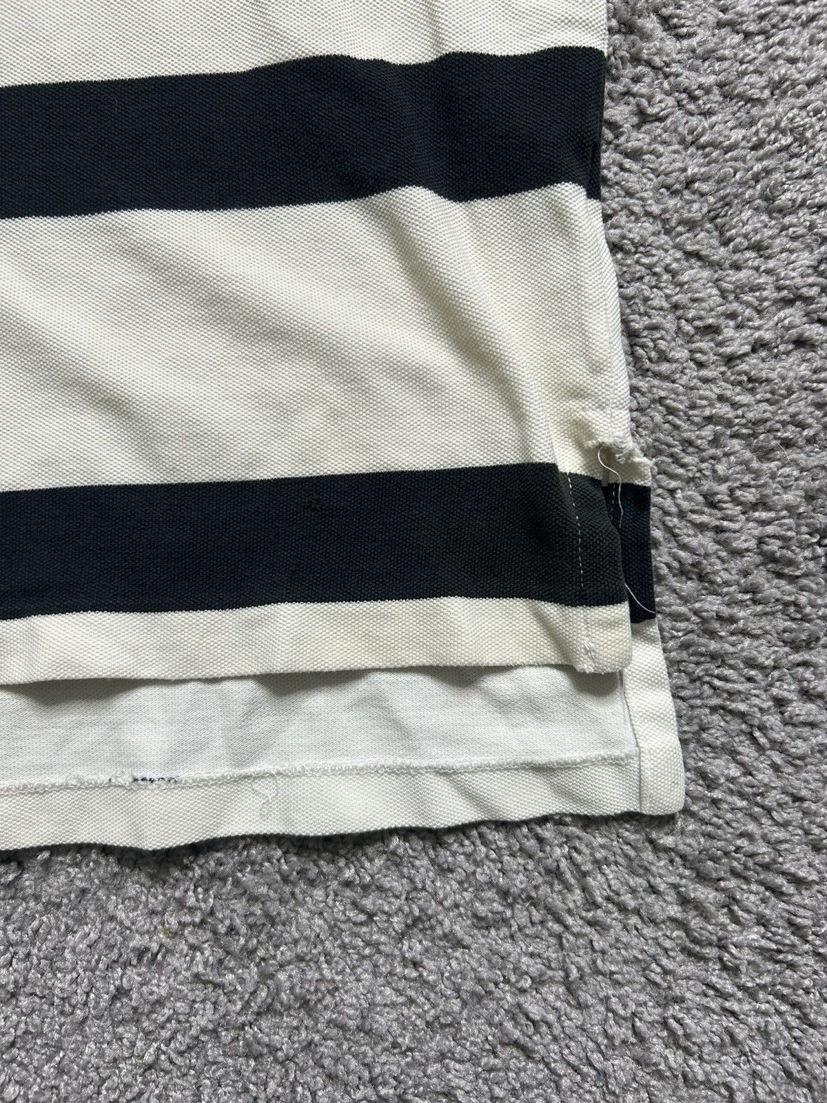 Polo Ralph Lauren Vintage 80s Polo Ralph Lauren Striped Polo Logo Black White Size US L / EU 52-54 / 3 - 5 Thumbnail