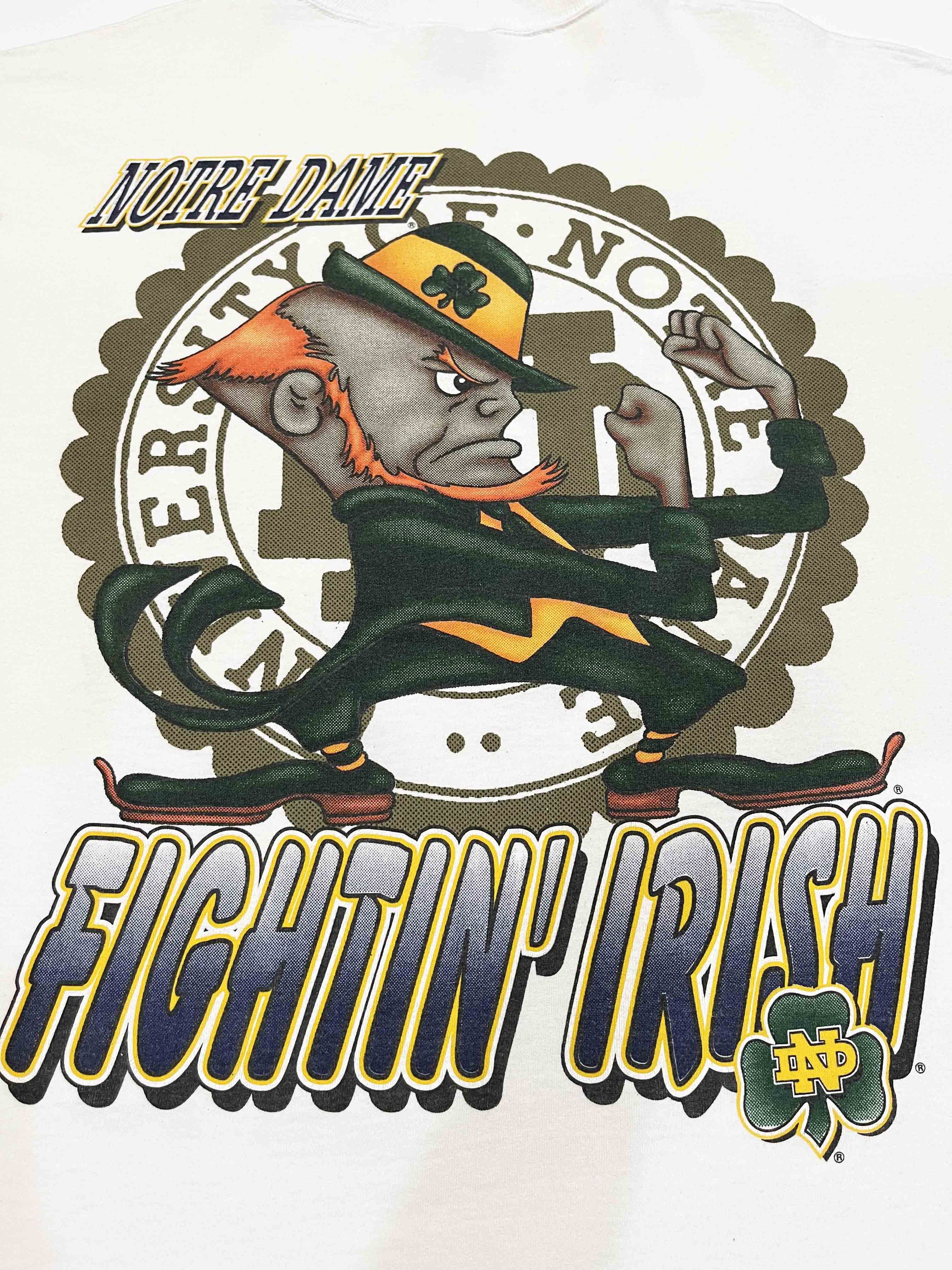 NCAA × Vintage Vintage Bulletin Athletic Notre Dame Fighting Irish T-Shirt Size US XL / EU 56 / 4 - 9 Thumbnail