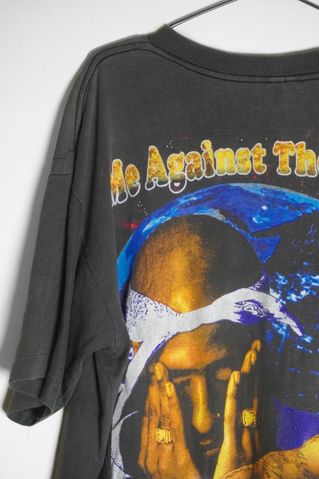 Rap Tees 90’s Rare Tupac Bootleg All Eyez On Me Size US XXL / EU 58 / 5 - 4 Thumbnail