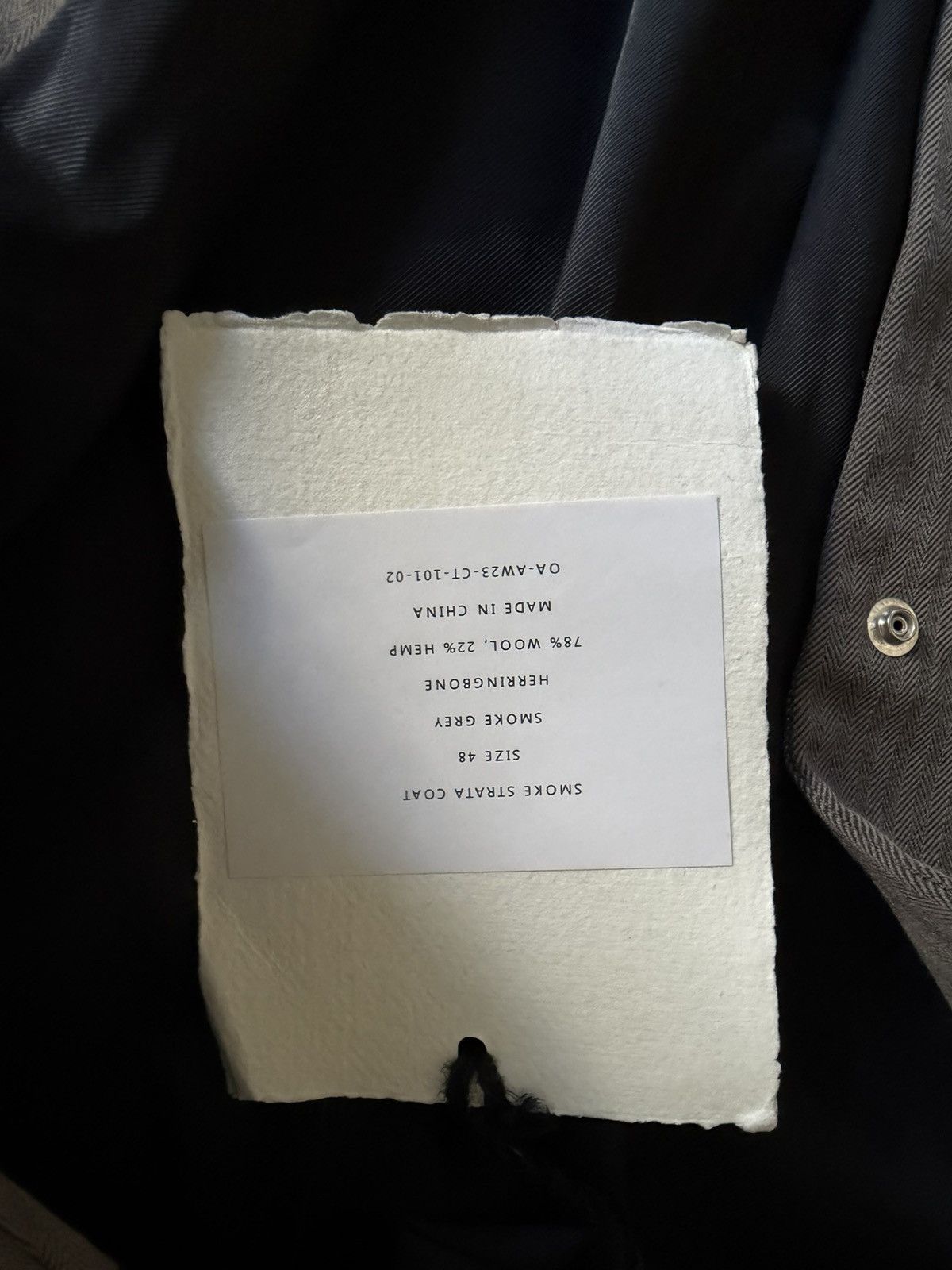 Omar Afridi Omar Afridi Smoke Strata Coat Size US M / EU 48-50 / 2 - 11 Thumbnail