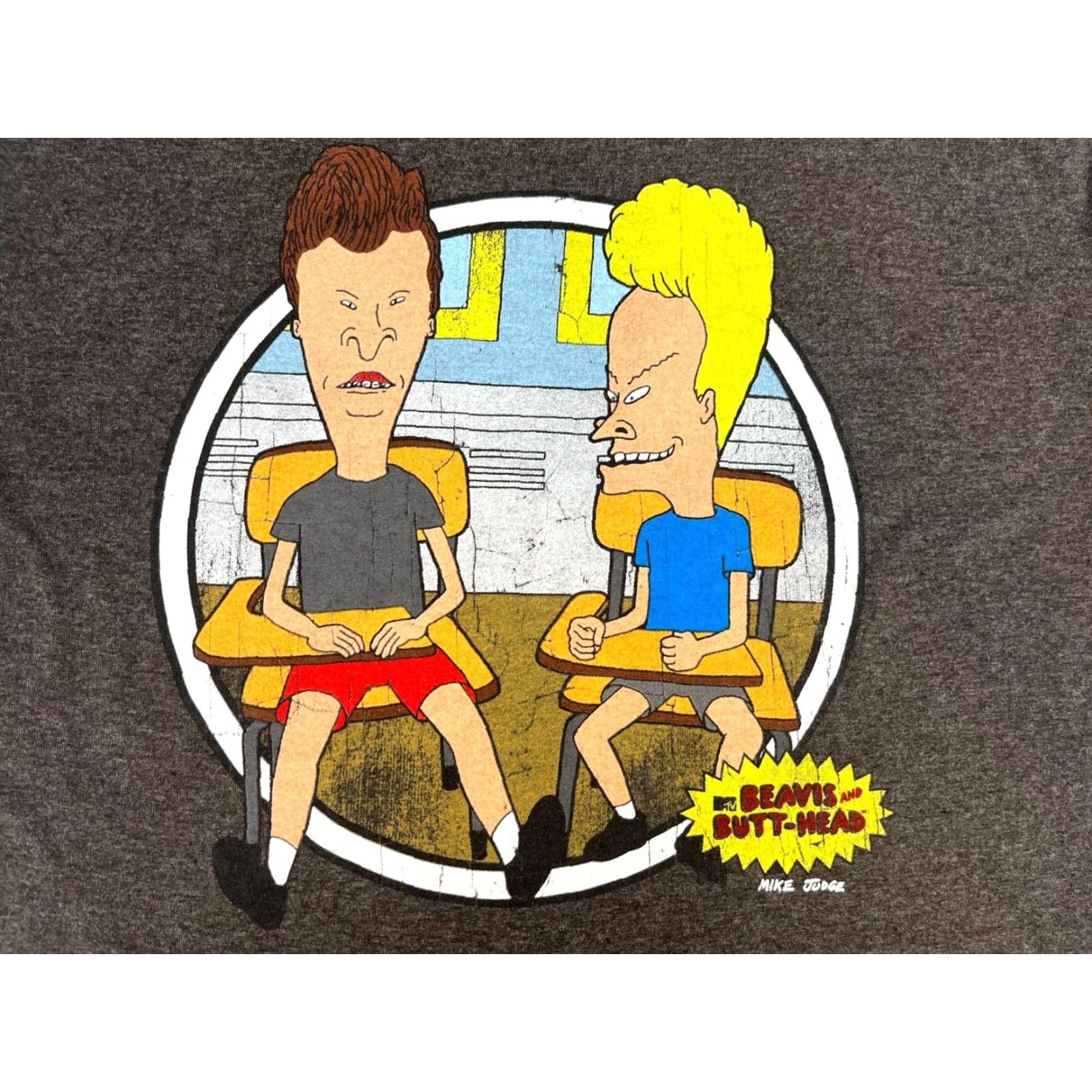 Vintage Beavis and Butt-Head MTv T-Shirt Unisex Adults Sz M Gray Crew Neck Short Sleeve Graphic Print Mike Judge 90s Cartoon Rock Size US M / EU 48-50 / 2 - 3 Thumbnail