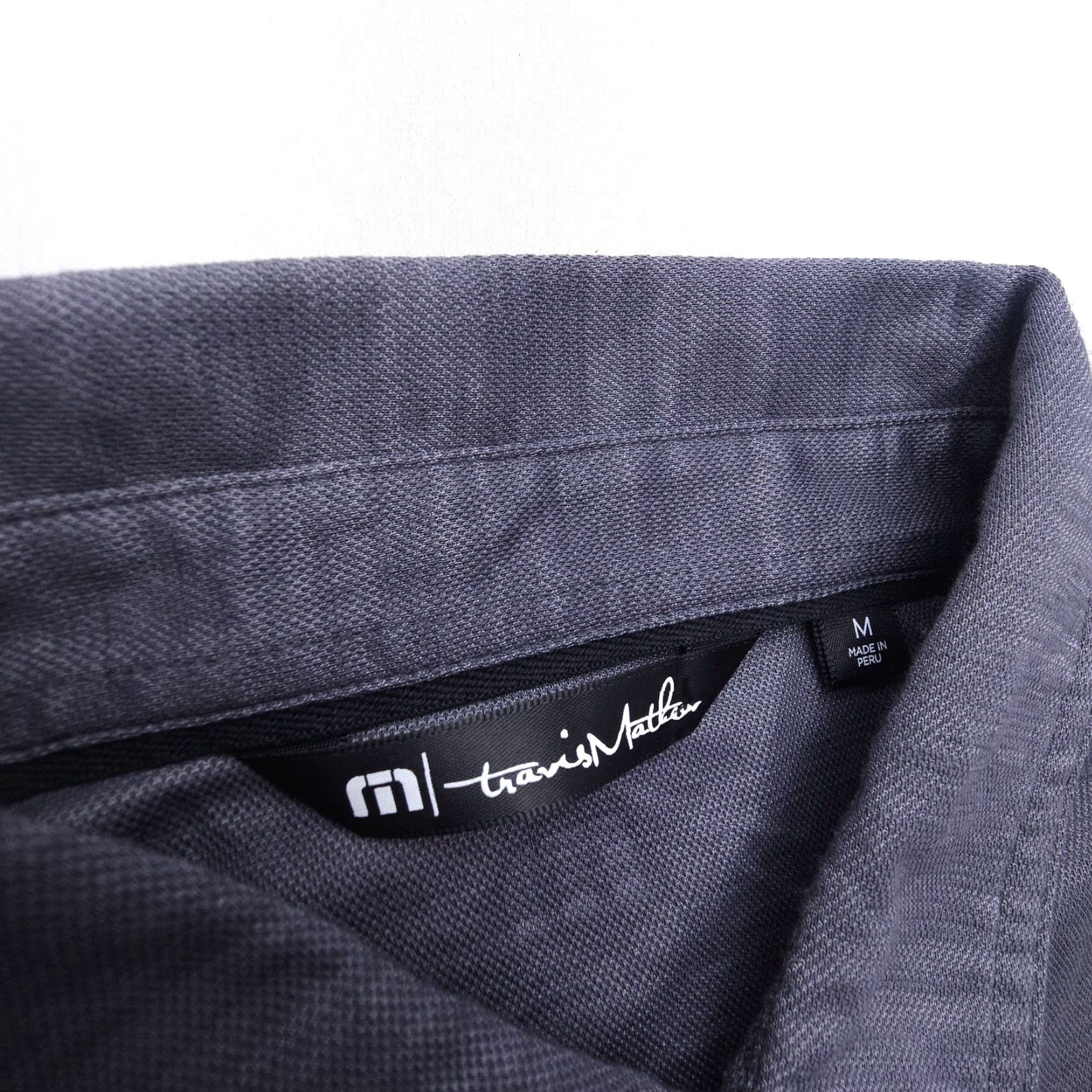 TravisMathew Travis Mathew Golf Polo Mens M Gray Pima Cotton Blend Logo Short Sleeve Shirt 90s Theme USA Mens Size US M / EU 48-50 / 2 - 3 Thumbnail