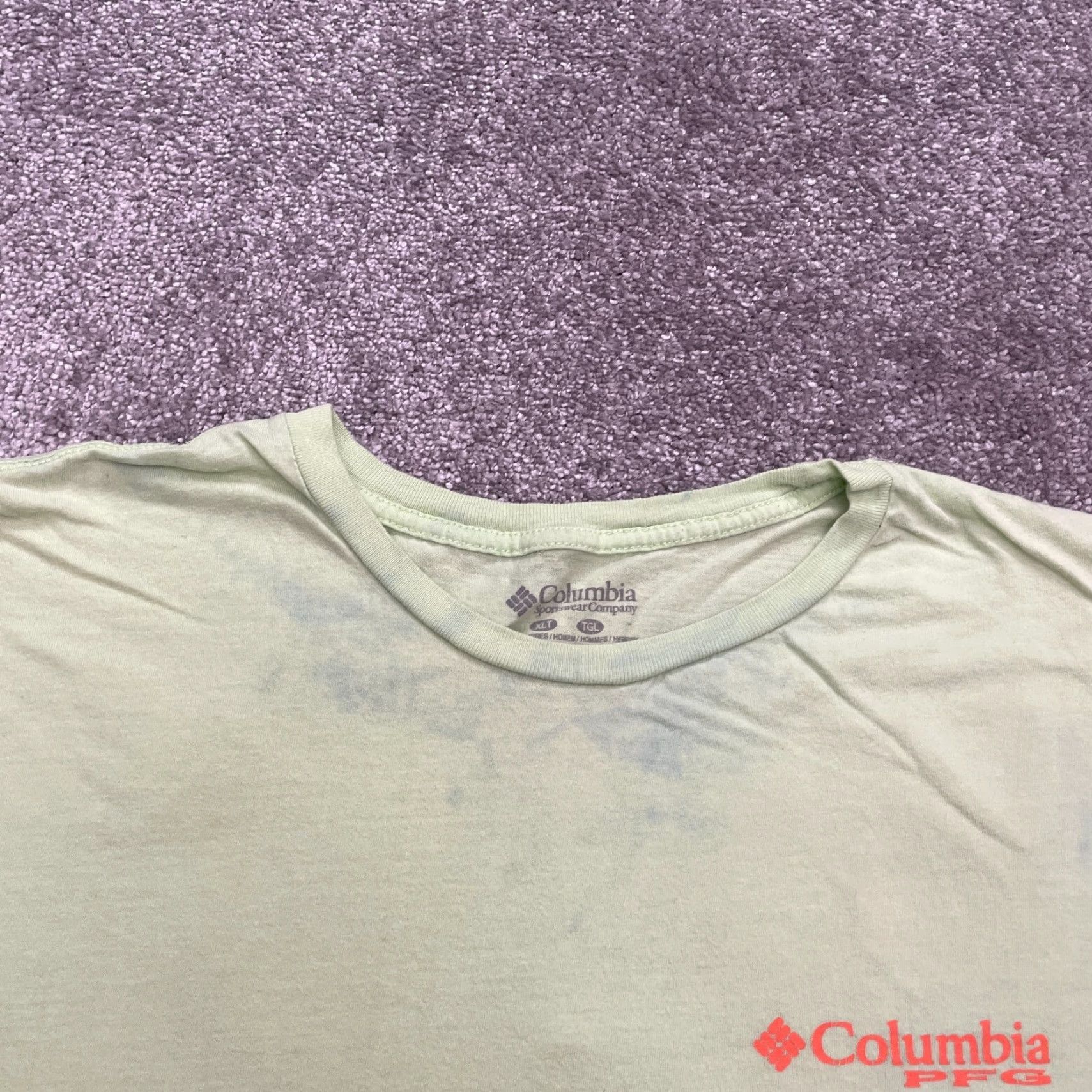 Vintage Columbia PFG Graphic T-Shirt Mens XLT Green Casual Tee Outdoor Short Sleeve Size US XL / EU 56 / 4 - 4 Thumbnail