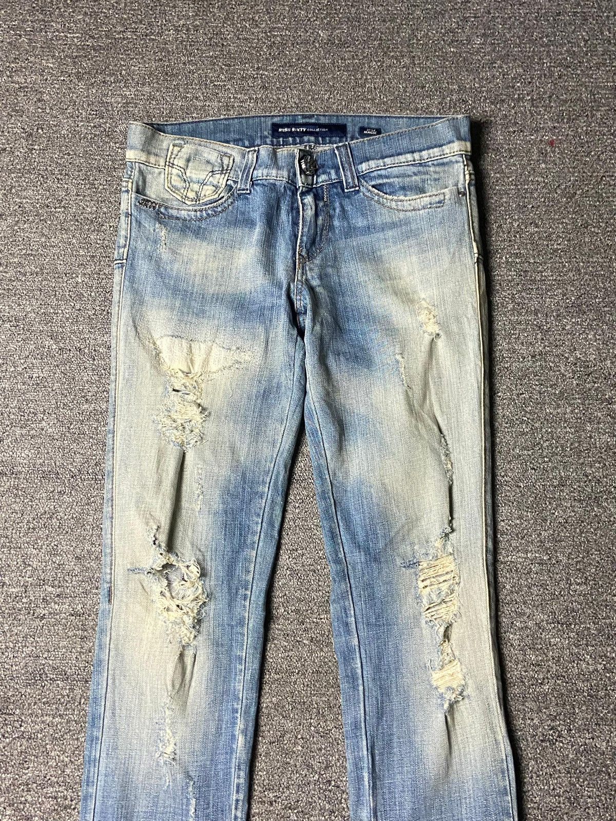 Miss Sixty Miss Sixty Collection Distressed Ripped Jeans (153) Size 30" / US 8 / IT 44 - 11 Thumbnail