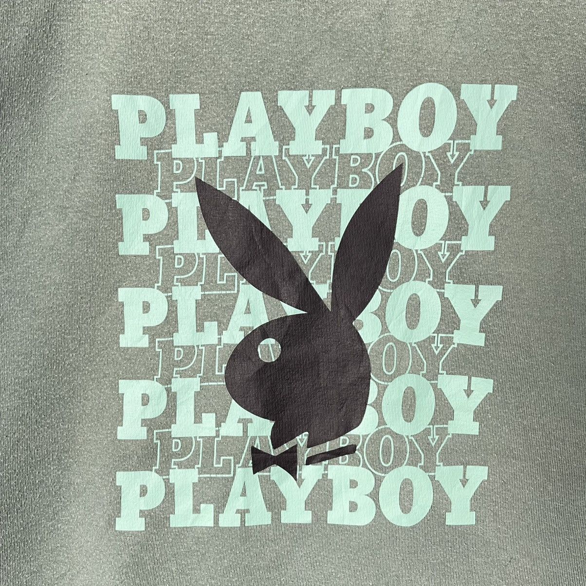 Playboy Vintage Playboy Sage Green Back Logo Sweatshirt Size US XL / EU 56 / 4 - 2 Thumbnail