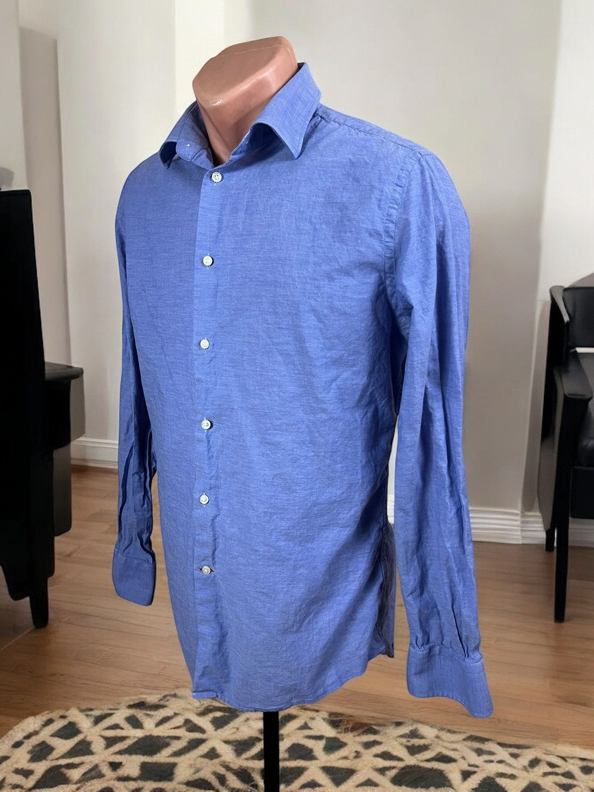 J.Lindeberg J.Lindeberg blue slim fit shirt size M Size US M / EU 48-50 / 2 - 4 Thumbnail
