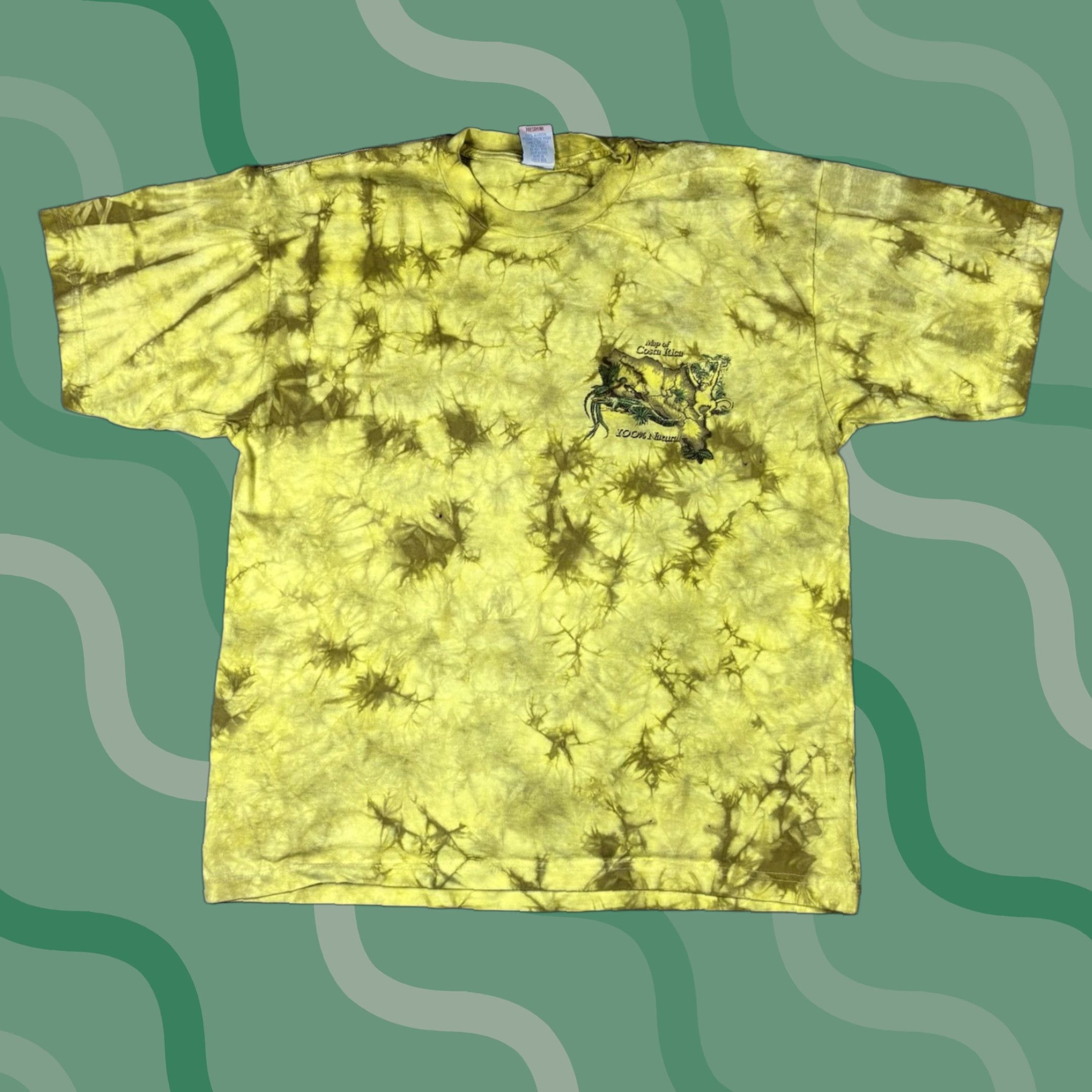 Vintage VINTAGE Costa Rica T Shirt Animal Tie Dye Nature Map XL 90s Size US XL / EU 56 / 4 - 1 Thumbnail