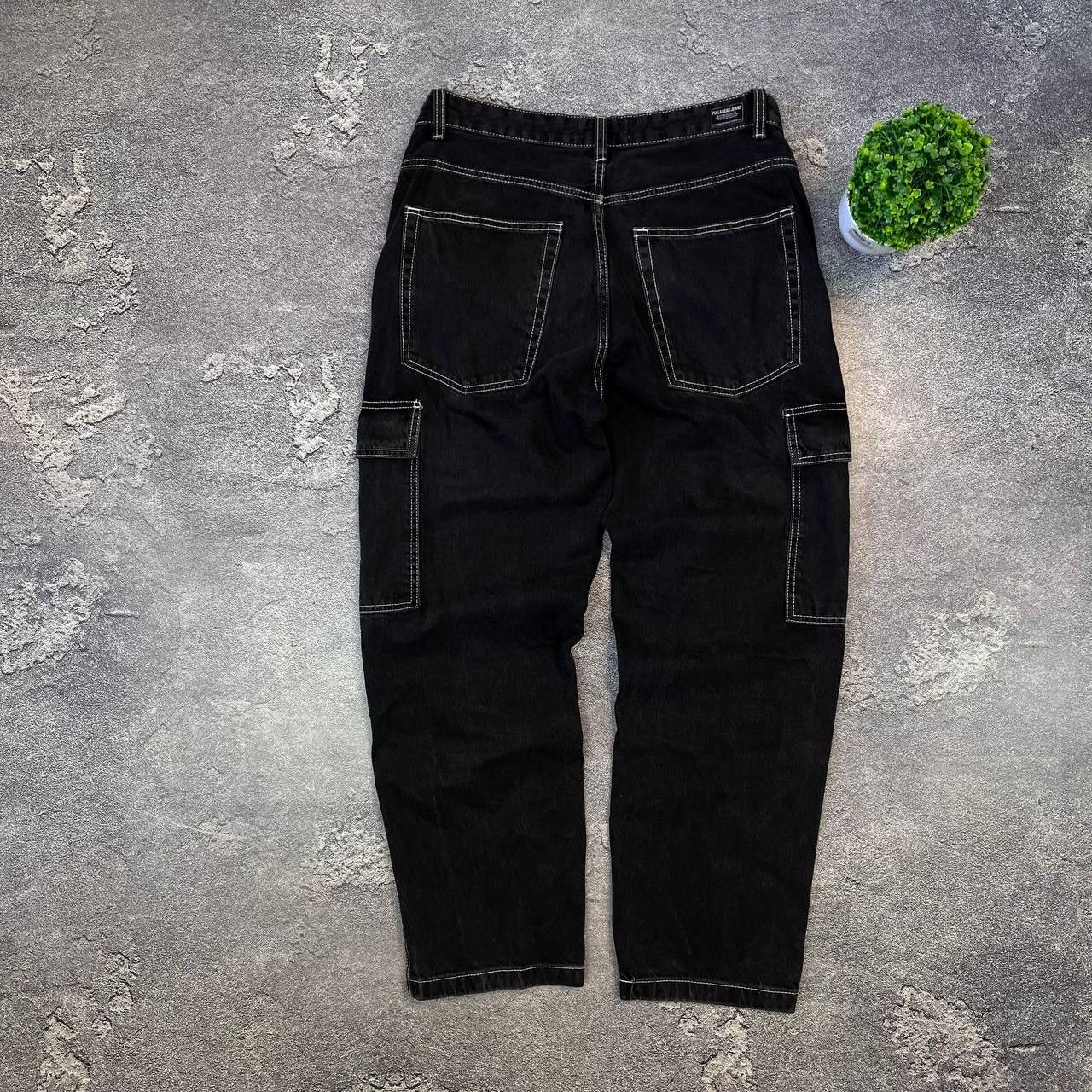 Japanese Brand Jeans Dirty Pants Faded Crash Denim Thrashed Y2K Distressed Size US 33 - 10 Thumbnail