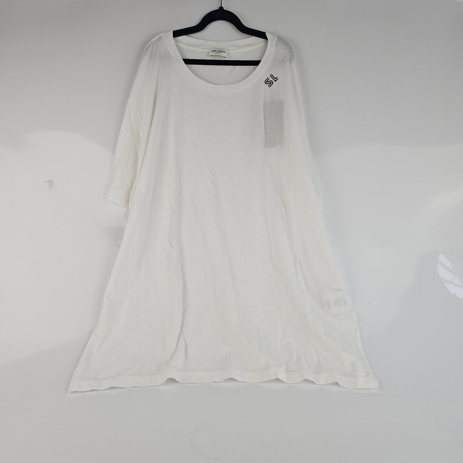 Saint Laurent $500 White Signature T-shirt Size XS New 