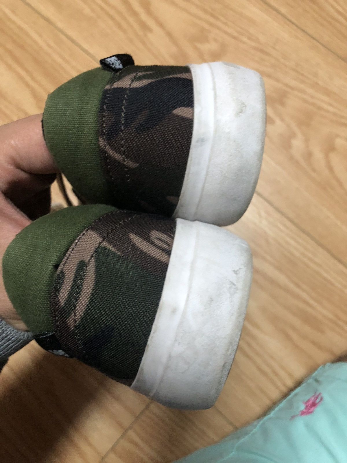 Aape × Designer × Vintage Very Rare Bape DC Skate Shoes camo van Size US 9 / EU 42 - 7 Thumbnail