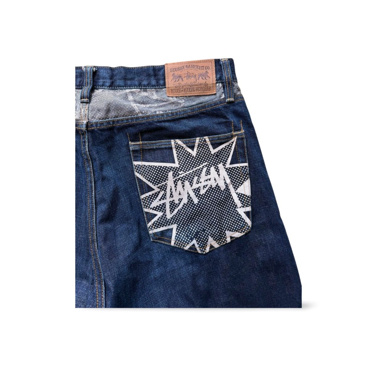 Stussy Vintage Stussy Japan "Increase the Peace" Denim Pants Size US 36 / EU 52 - 9 Thumbnail
