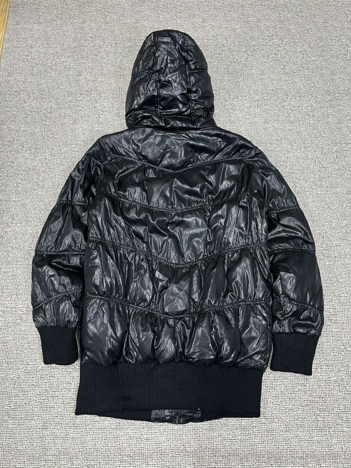 Le Grande Bleu (L.G.B.) Pendora Faux Fur Wax Puffer LGB Style Jacket Z254 Size US L / EU 52-54 / 3 - 5 Thumbnail