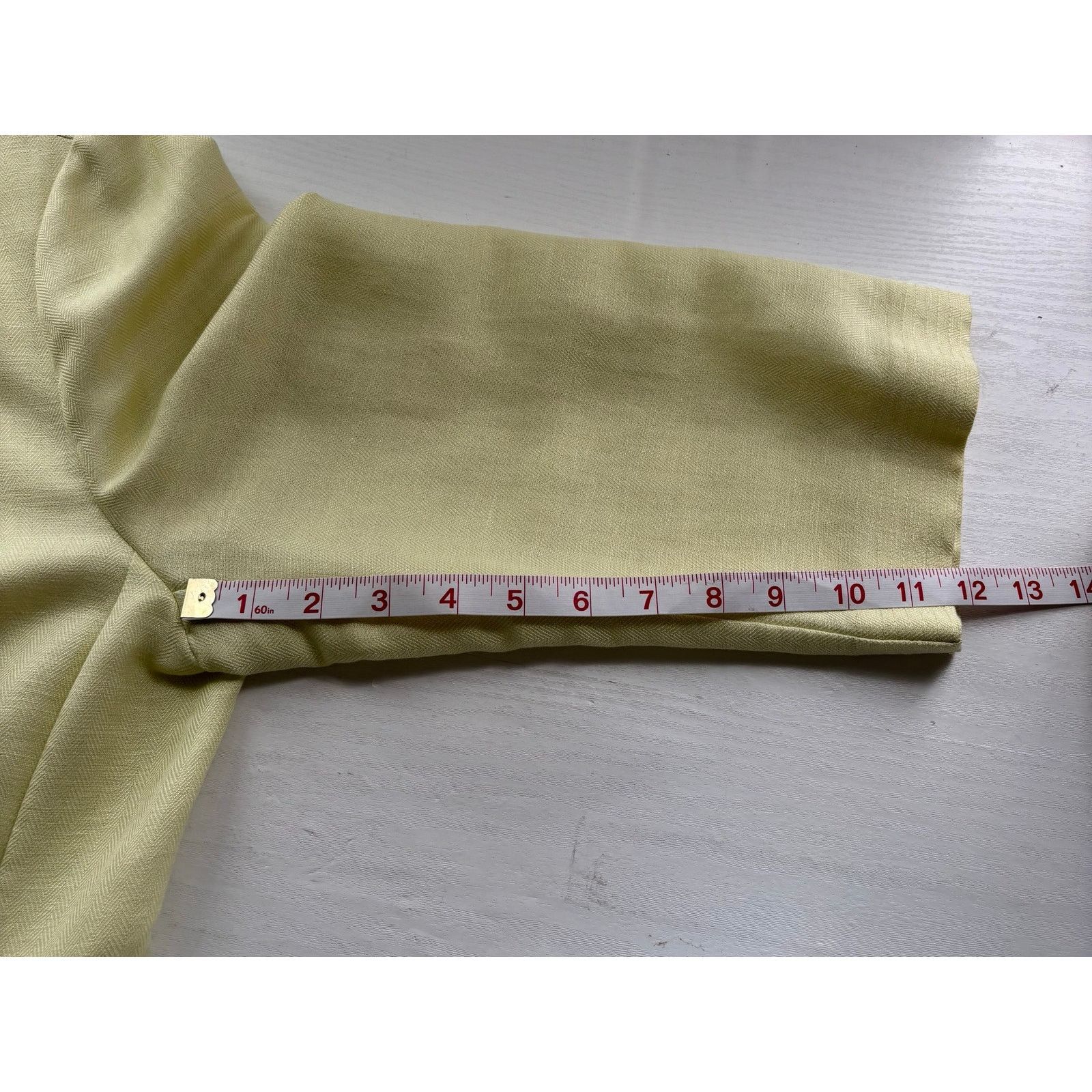 Other Emma James Pastel Yellow Linen Blend Blazer 16 Size XXL / US 16-18 / IT 52-54 - 7 Thumbnail