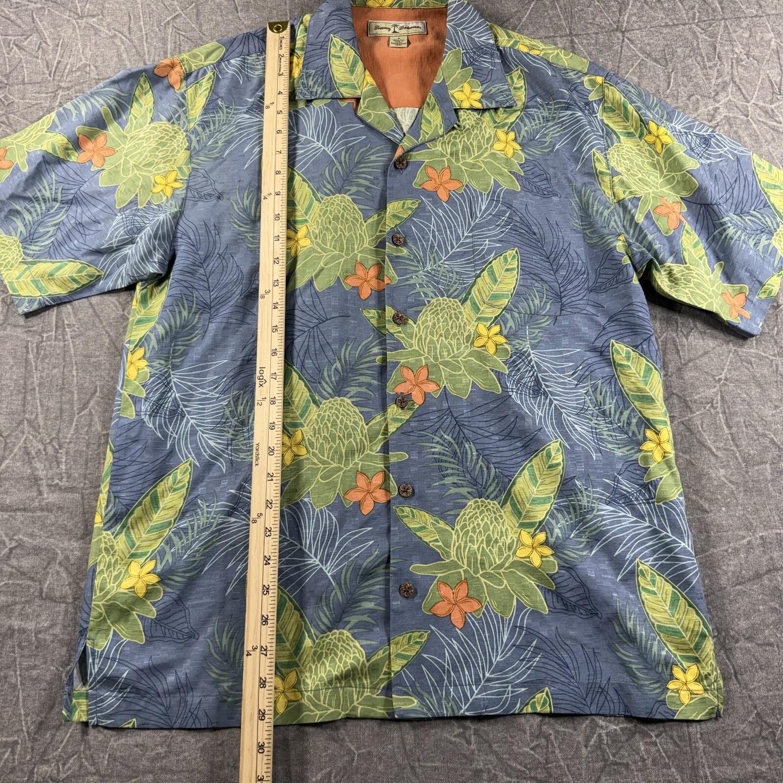 Tommy Bahama Tommy Bahama Shirt Men's S Blue Silk Hawaiian Button Down Size US S / EU 44-46 / 1 - 3 Thumbnail