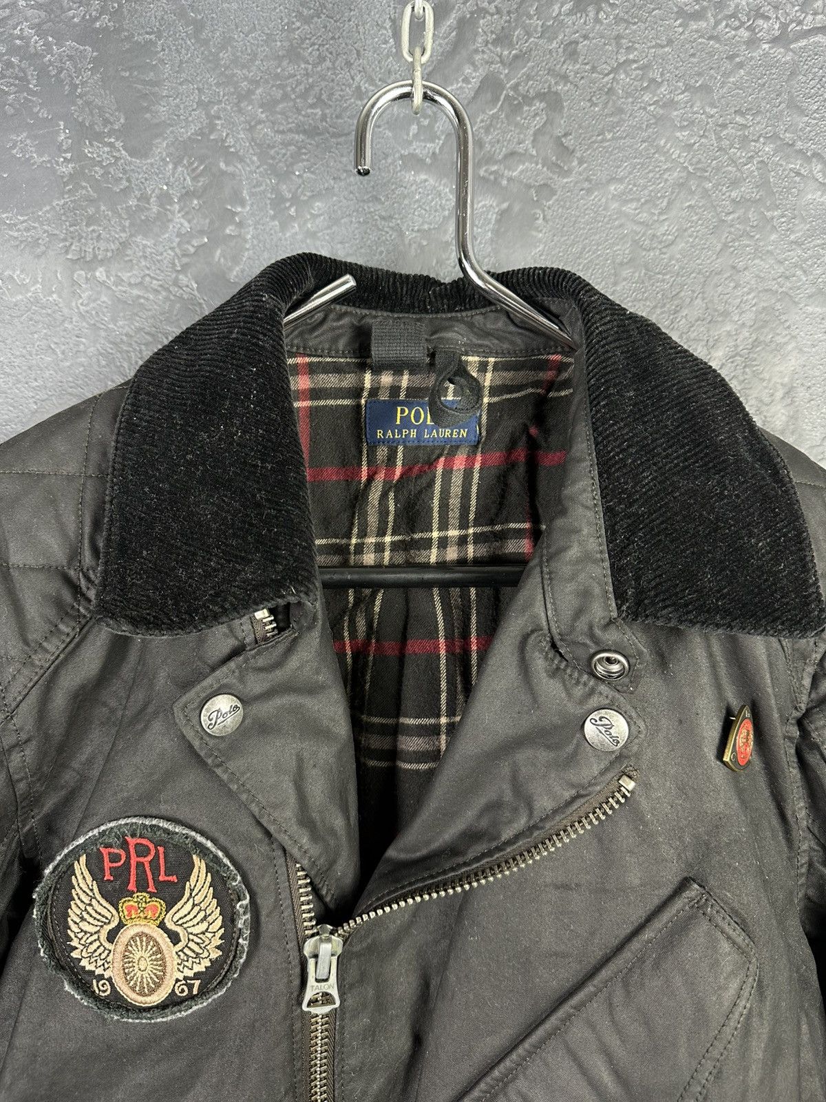 Polo Ralph Lauren × Vintage Polo Ralph Lauren Double Riders Oiled Leather Jacket SizeS-M Size US S / EU 44-46 / 1 - 3 Thumbnail