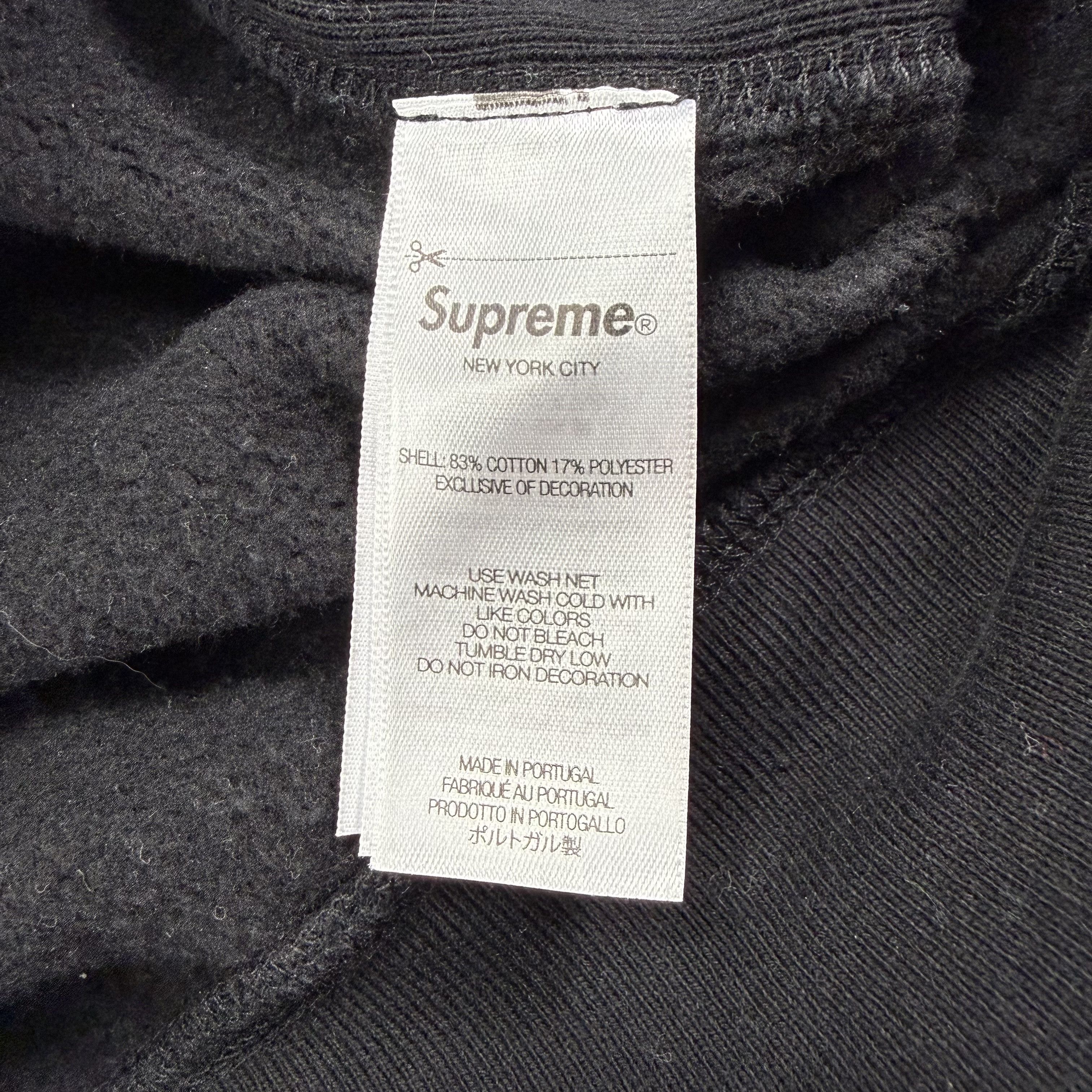 Supreme Supreme Inverted Logo Hooded Sweatshirt Black SS25 Mens XXL Size US XXL / EU 58 / 5 - 6 Thumbnail