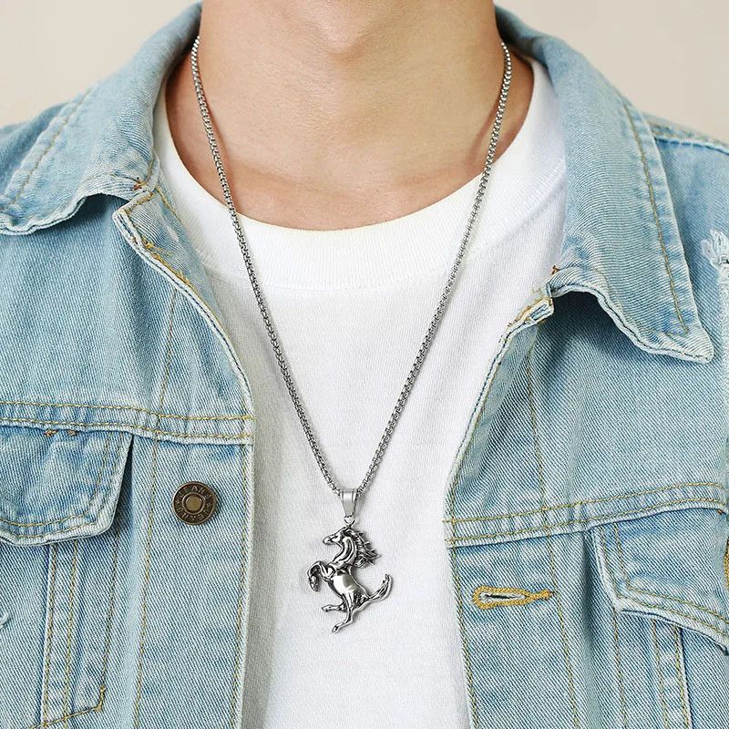 Jewelry Gothic Pegasus Fly Horse Wings Necklaces Size ONE SIZE - 2 Thumbnail