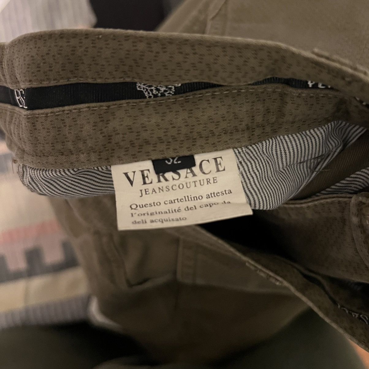 Versace Versace Jeans Couture designer Brown Khaki Chino Pants 28 Size US 28 / EU 44 - 7 Thumbnail