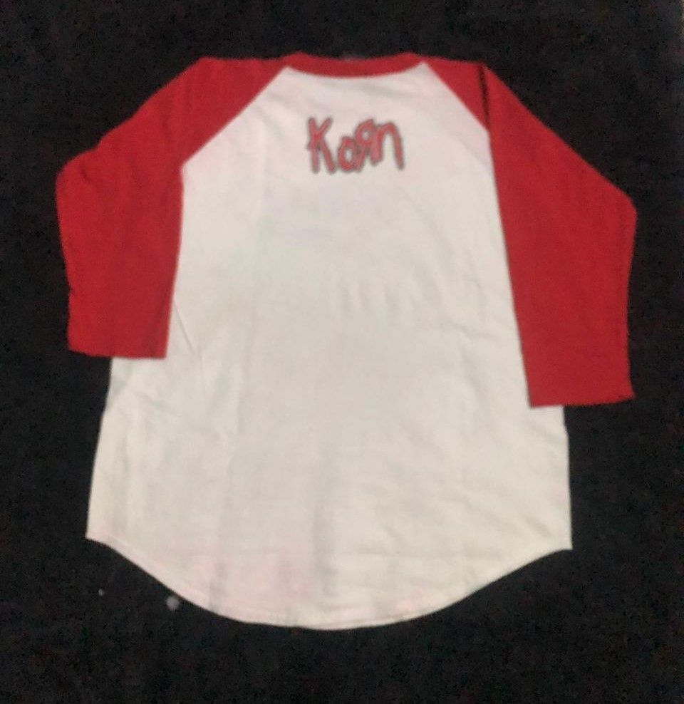 Band Tees Vtg Korn Follow The Leader Raglan.NIN,Marilyn Manson Size US L / EU 52-54 / 3 - 3 Thumbnail