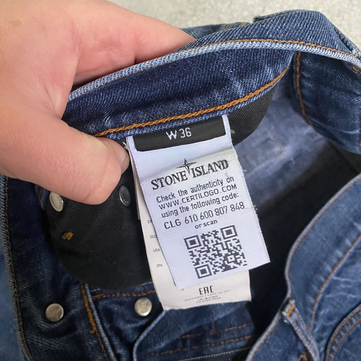 Stone Island Vintage Stone Island Jeans Patch Pocket Straight Fit Casual Size US 36 / EU 52 - 13 Thumbnail