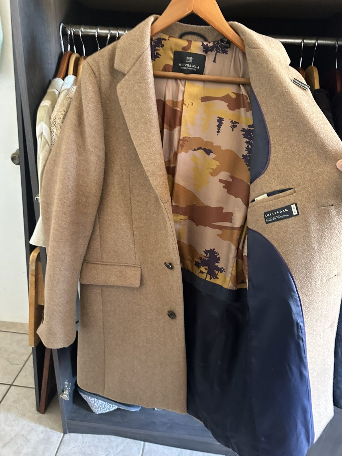 Scotch & Soda SCOTCH & SODA - Beige OVERCOAT Size US M / EU 48-50 / 2 - 2 Thumbnail