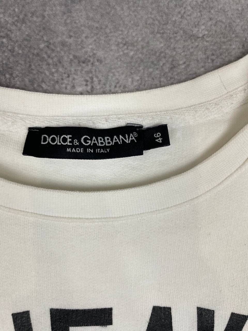 Dolce & Gabbana Dolce Gabbana Men Vintage Cotton Sweatshirt White Crewneck Size US M / EU 48-50 / 2 - 3 Thumbnail