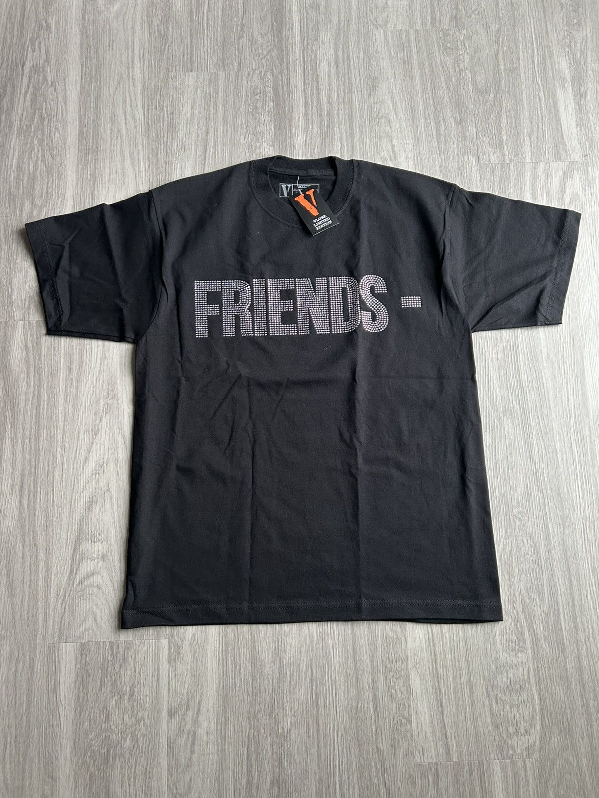 Vlone Vlone FRIENDS Rhinestone T-Shirt Size Large Size US L / EU 52-54 / 3 - 1 Thumbnail