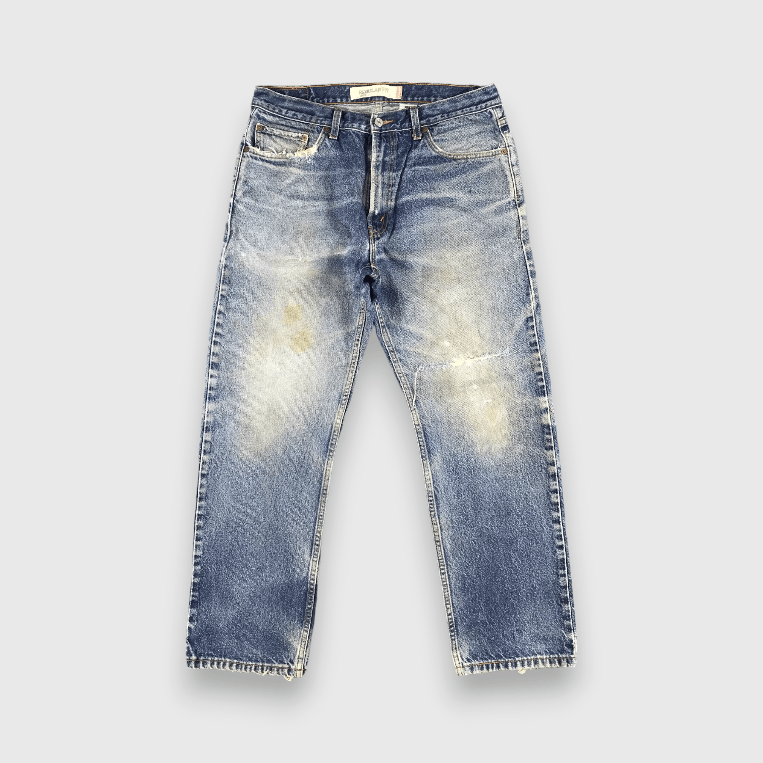 Levi's Vintage Blue Wash Levis 505 Jeans-J2224 Size US 35 - 1 Thumbnail