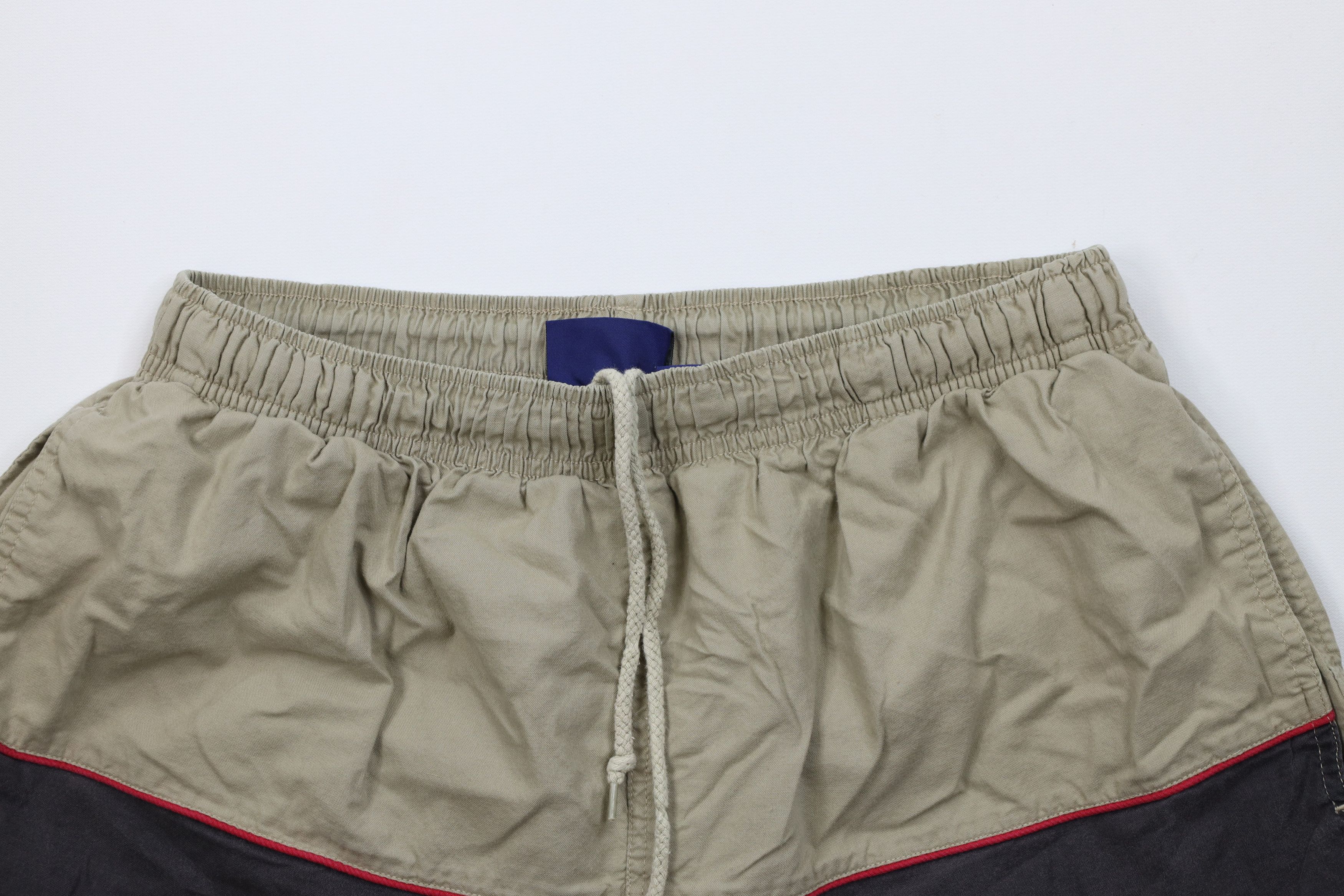 Vintage Vintage 90s Streetwear Block Lined Shorts Swim Trunks Cotton Size US 34 / EU 50 - 2 Thumbnail