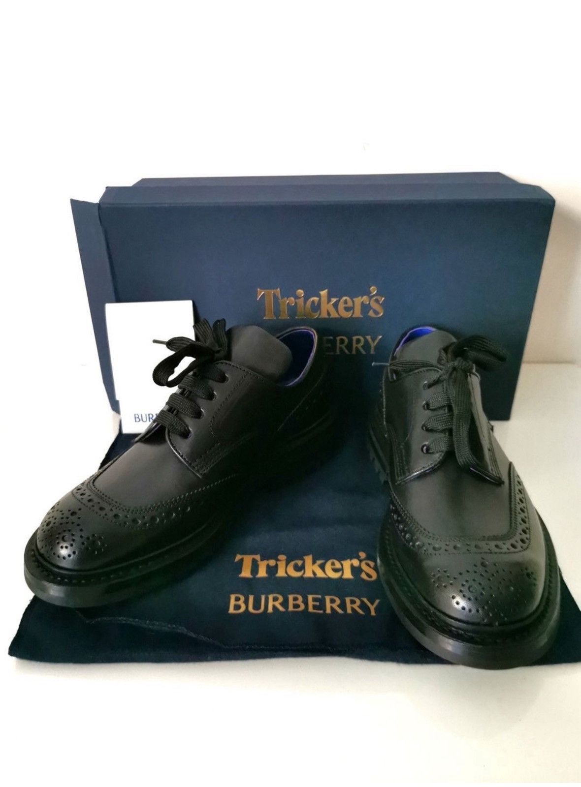 Burberry Burberry x Tricker's Leather Derby Shoes – UK 4 / EU 36