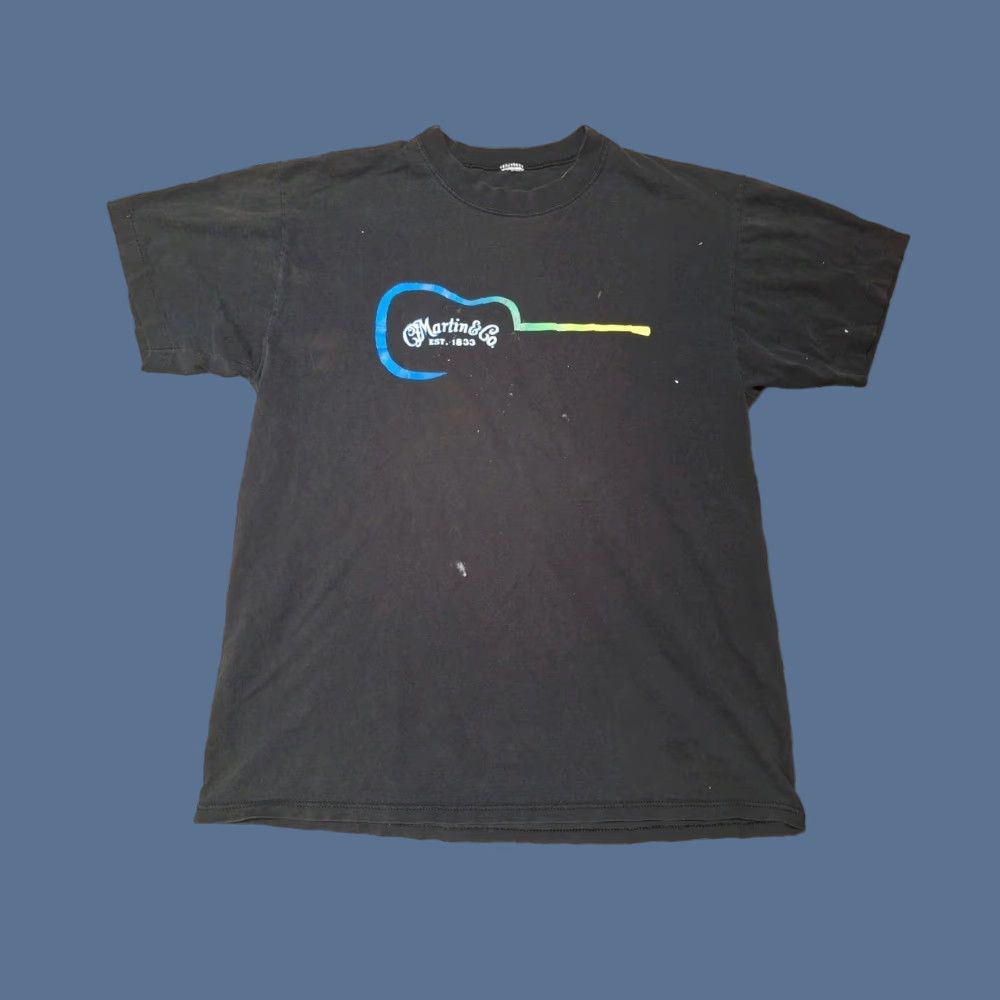 Hanes VINTAGE Hanes Beefy-T T-Shirt Band Tour 90s Guitar Faded Distressed Short Sleeve Crew Neck Men L Black 1990s 90s Music Size US L / EU 52-54 / 3 - 1 Thumbnail