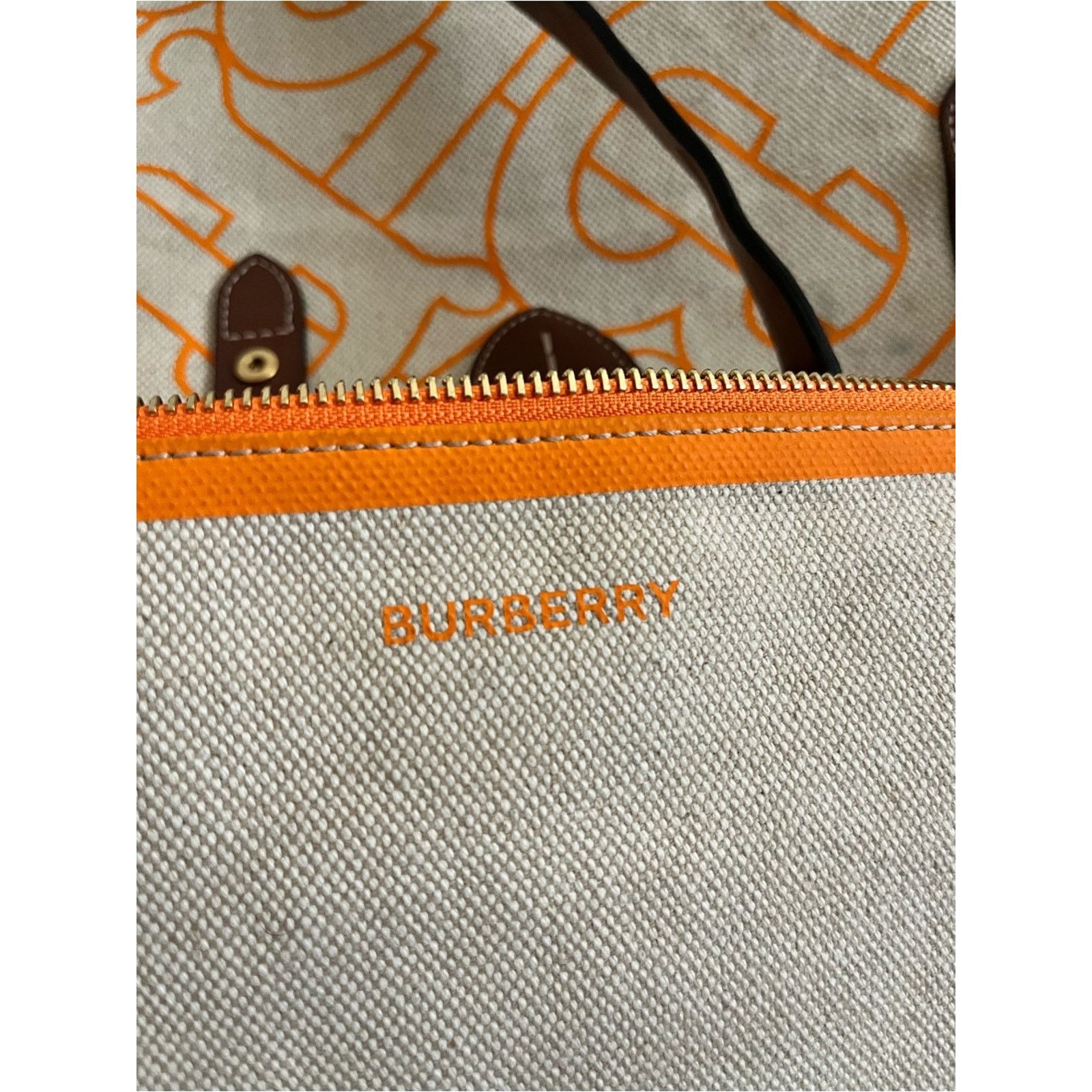 Burberry Burberry TB canvas tote bag Size ONE SIZE - 7 Thumbnail