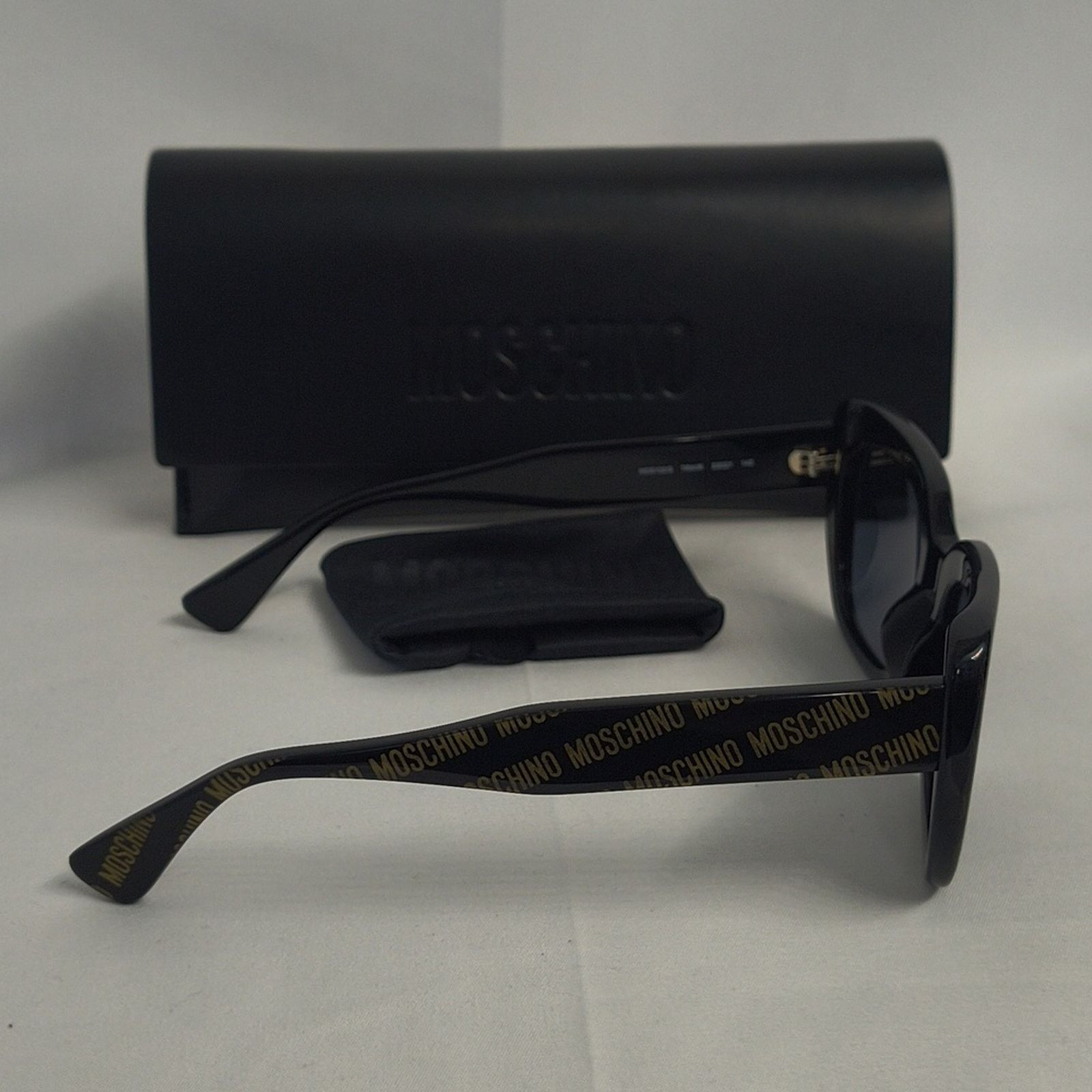 Moschino New Moschino Black and Gold Sunglasses Size ONE SIZE - 4 Thumbnail