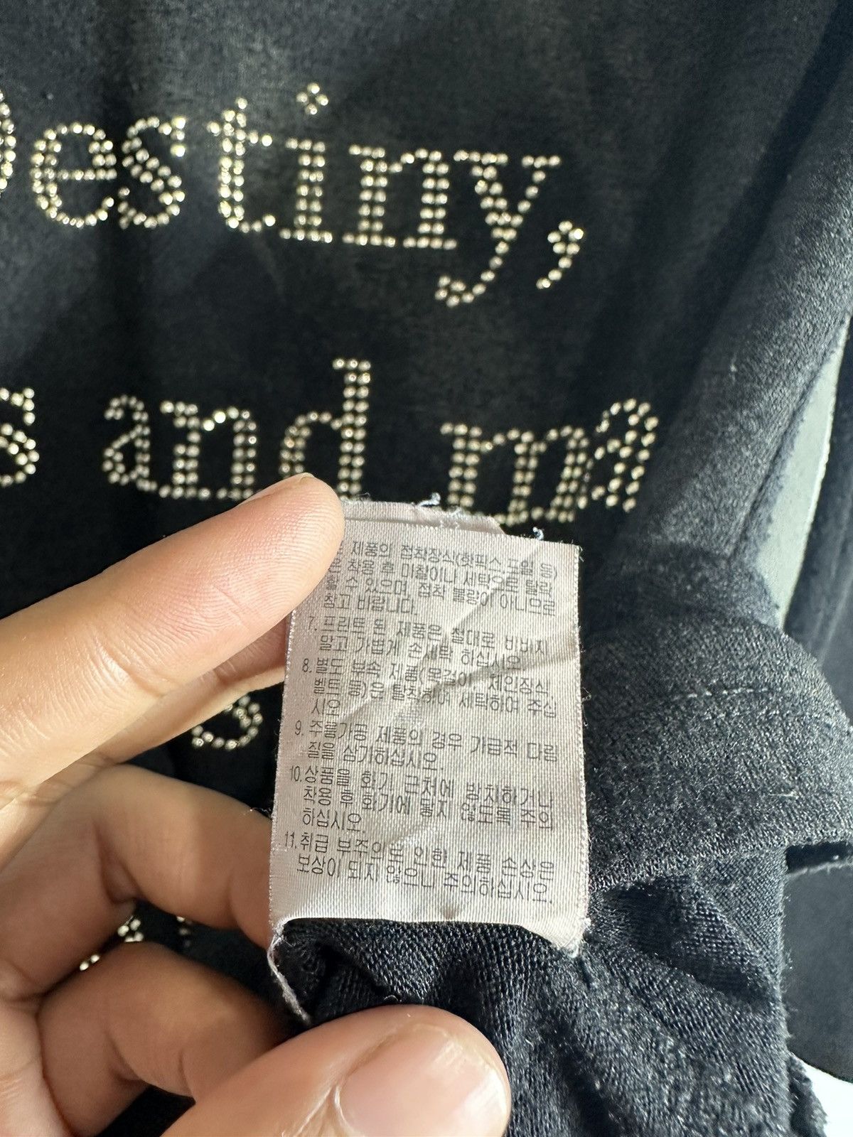 Beauty Beast GGPX GLITTER POEM BEST QUOTES SMOKE EFFECT LONG SLEEVE TEE Size S / US 4 / IT 40 - 8 Thumbnail