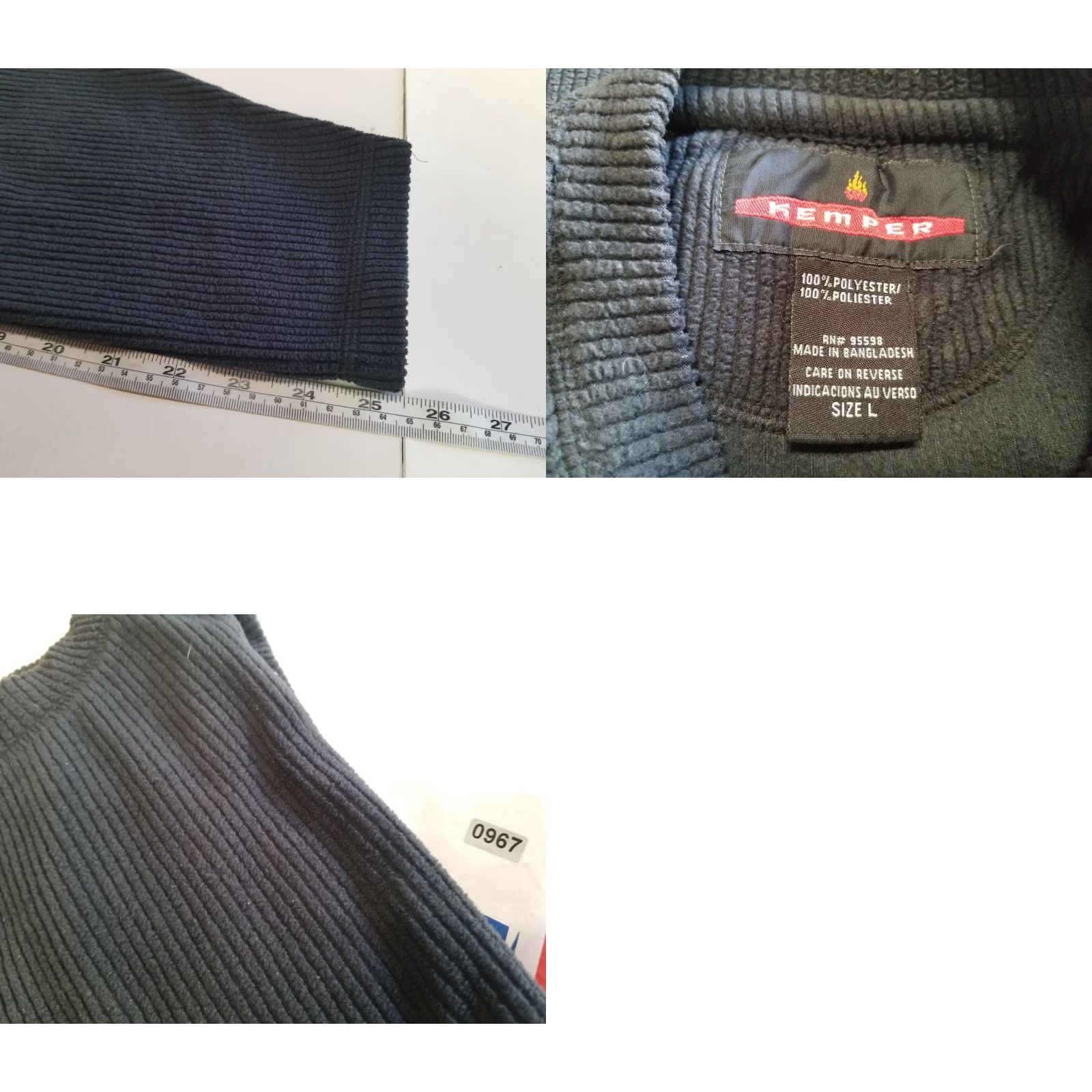 Vintage Kemper Sweater Mens Large Black Long Sleeve Sleeve Crewneck Ribbed Warm Size US L / EU 52-54 / 3 - 8 Thumbnail