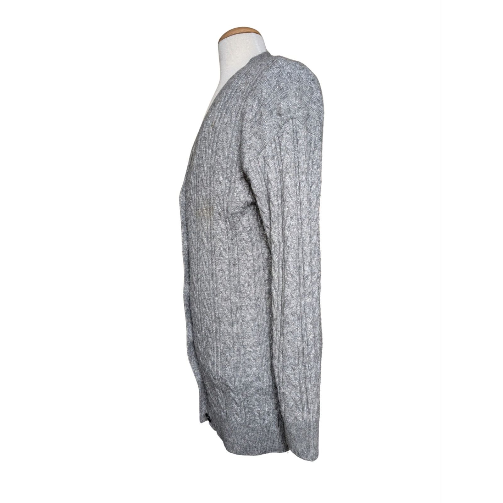 Scotch & Soda Scotch and Soda Wool-Blended Cable Knit Cardigan Size XS Size XS / US 0-2 / IT 36-38 - 2 Thumbnail
