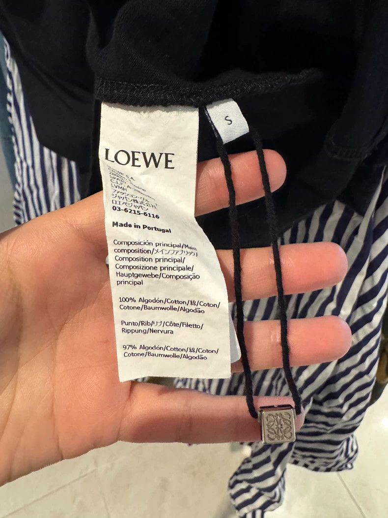 Loewe LOEWE Black pixelated short sleeve T-shirt Size S / US 4 / IT 40 - 4 Thumbnail