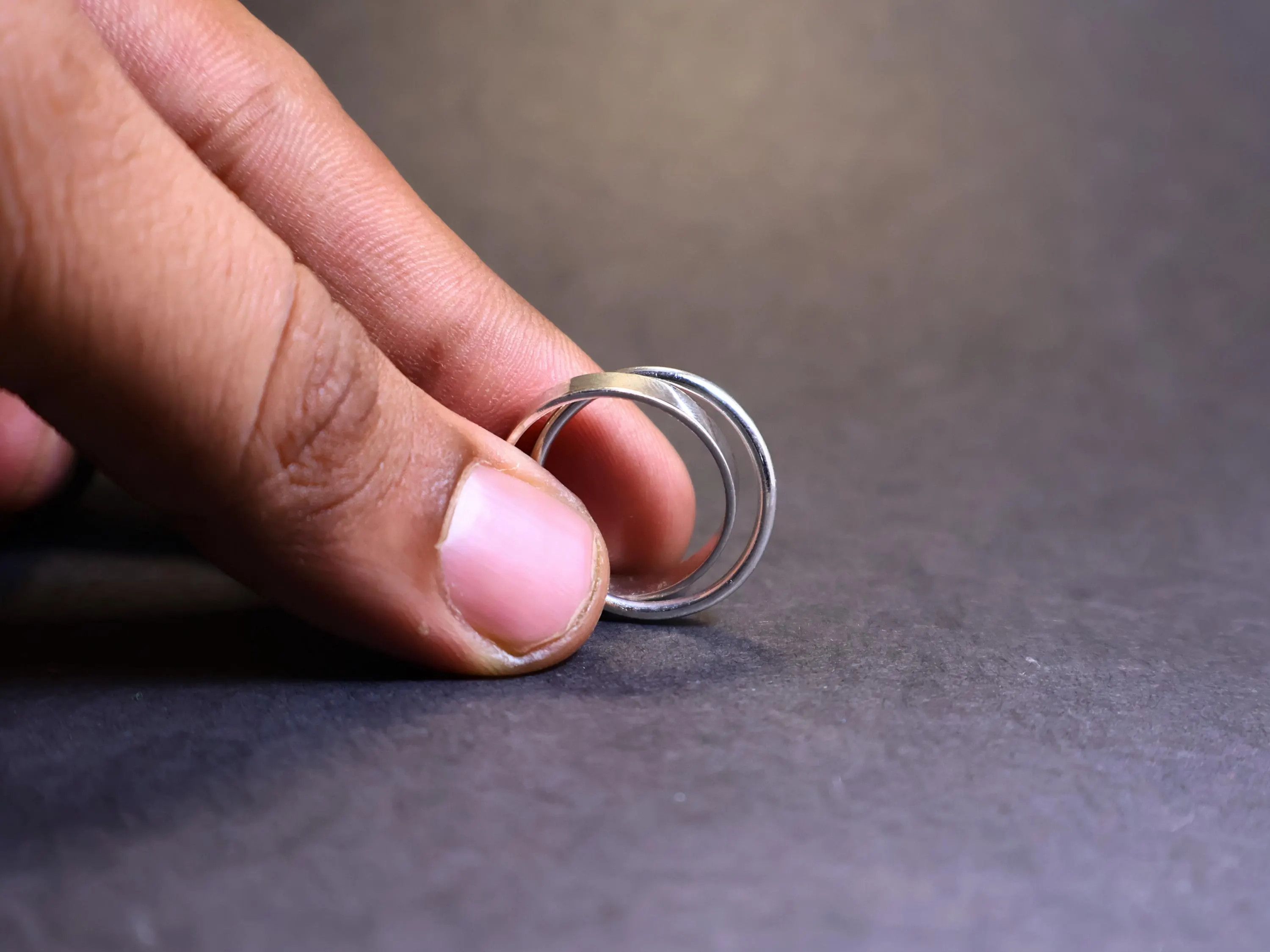 Handmade Rolling Band Ring, 925 Sterling Silver, Handmade Band Gifts, Size ONE SIZE - 7 Thumbnail