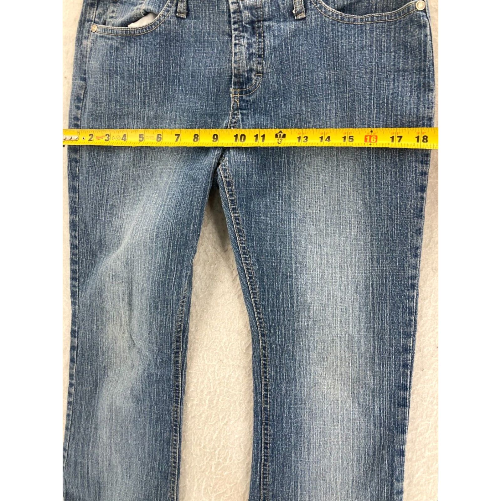 Vintage VINTAGE Squeeze Jeans Womens Jeans 9 Blue Bootcut Stretch Denim 90s Womens Size 30" / US 8 / IT 44 - 3 Thumbnail