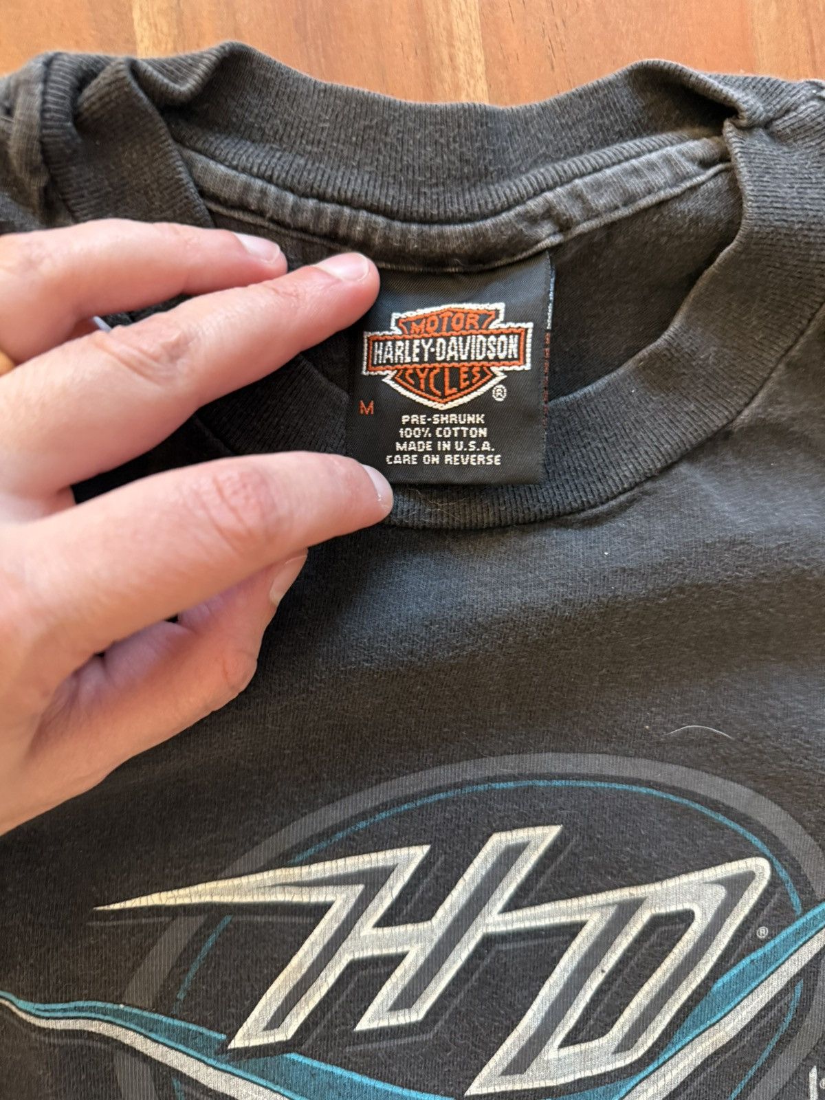 Vintage VINTAGE HARLEY DAVIDSON TEE (M) Size US M / EU 48-50 / 2 - 3 Thumbnail